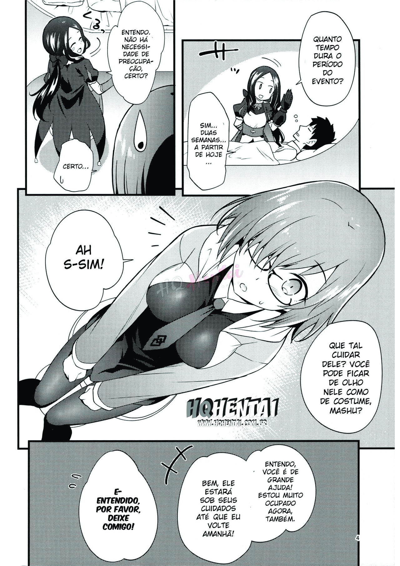 (C95) [Kami No Misosiru (Ono Misao)] Mash ga Event de Neteru Senpai ni Itazura Suru Hon | Book About Mashu Molesting Senpai Who Is Sleeping Due to an Event (Fate/Grand Order) [Portuguese-BR] [HQHentai.com.br] 画像番号 3