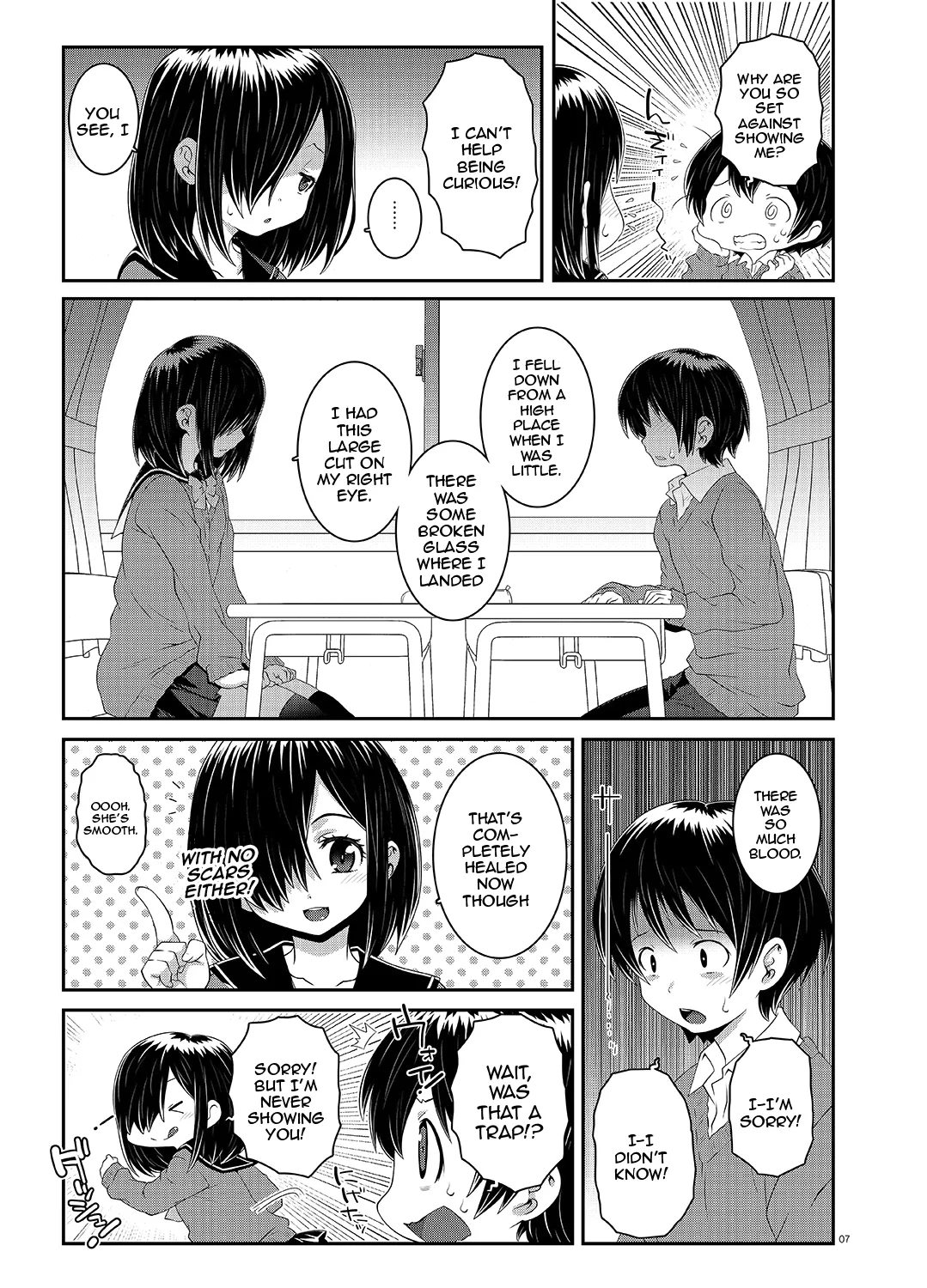 [chaos-graphixxx (mdo-h)] Wanai-san wa Misete kurenai - One-Eye will not show me. [English] {Doujins.com} [Digital] numero di immagine  6