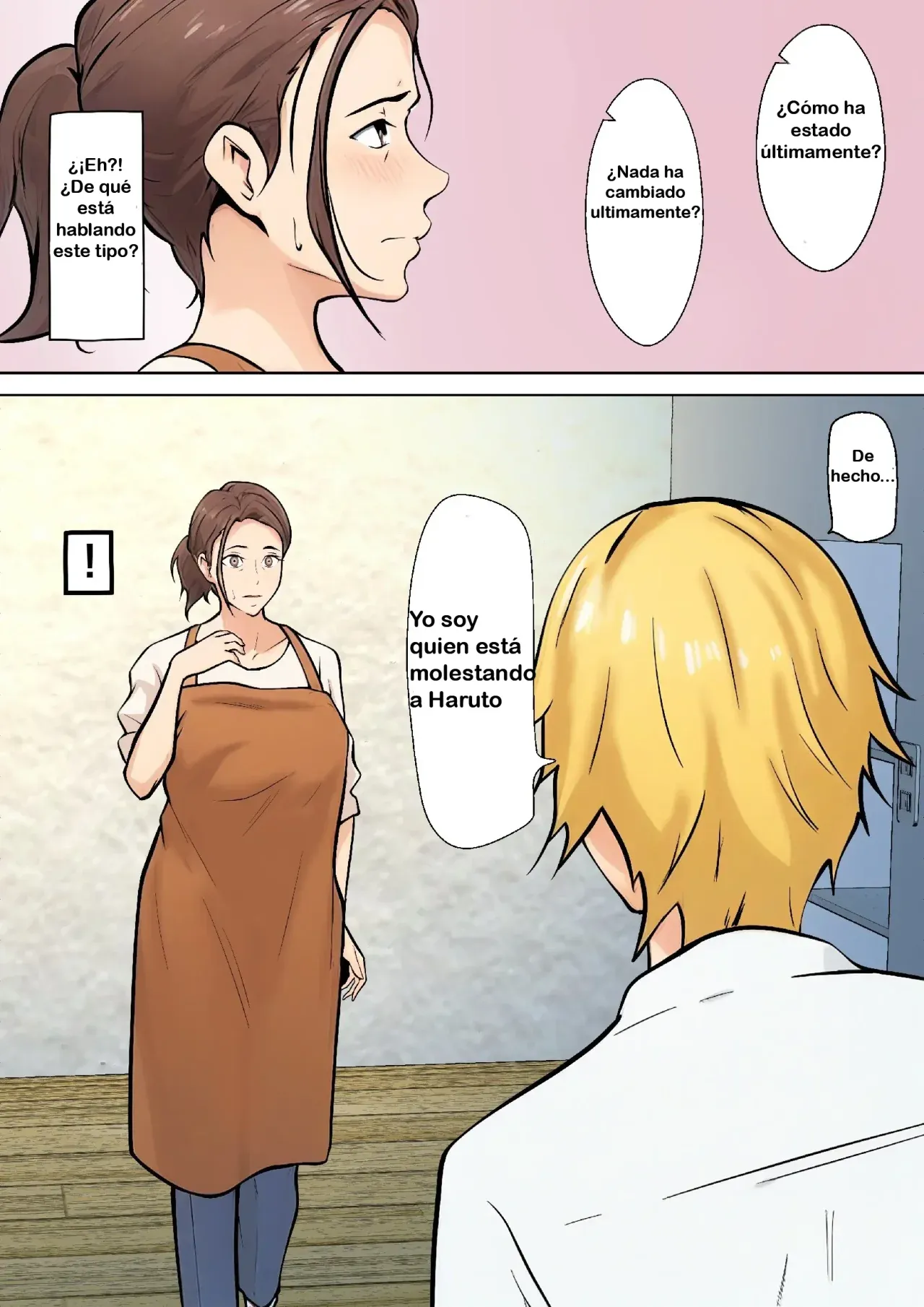 [Pentacle (Shimipan)] Musuko no Tomodachi to no Giji Renai｜Pseudo Romance con el Amigo de Mi Hijo [Spanish] [RYU.SHINS] image number 6