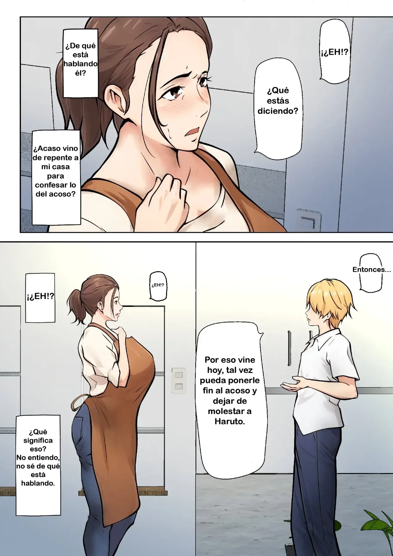 [Pentacle (Shimipan)] Musuko no Tomodachi to no Giji Renai｜Pseudo Romance con el Amigo de Mi Hijo [Spanish] [RYU.SHINS] image number 7