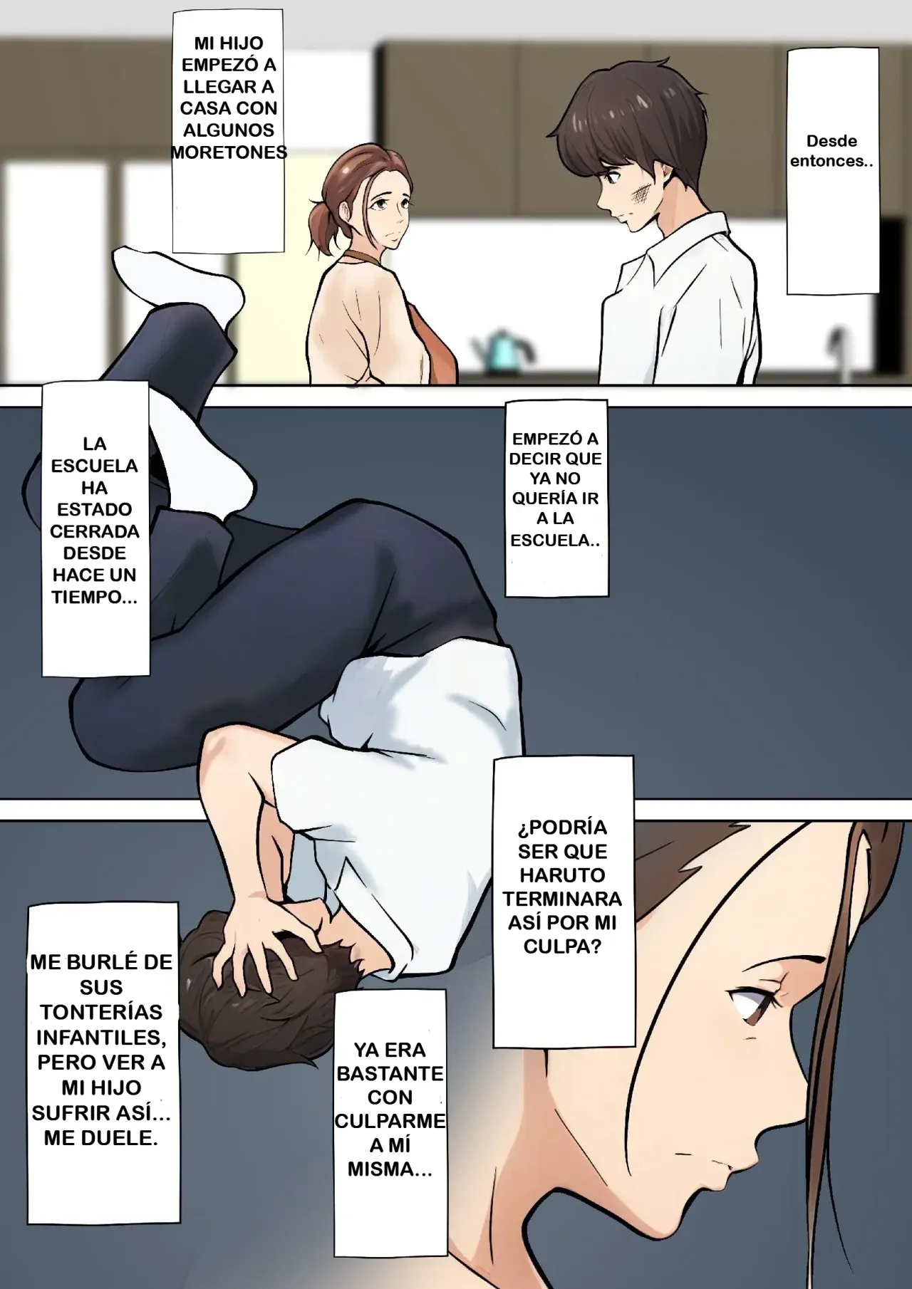 [Pentacle (Shimipan)] Musuko no Tomodachi to no Giji Renai｜Pseudo Romance con el Amigo de Mi Hijo [Spanish] [RYU.SHINS] image number 10