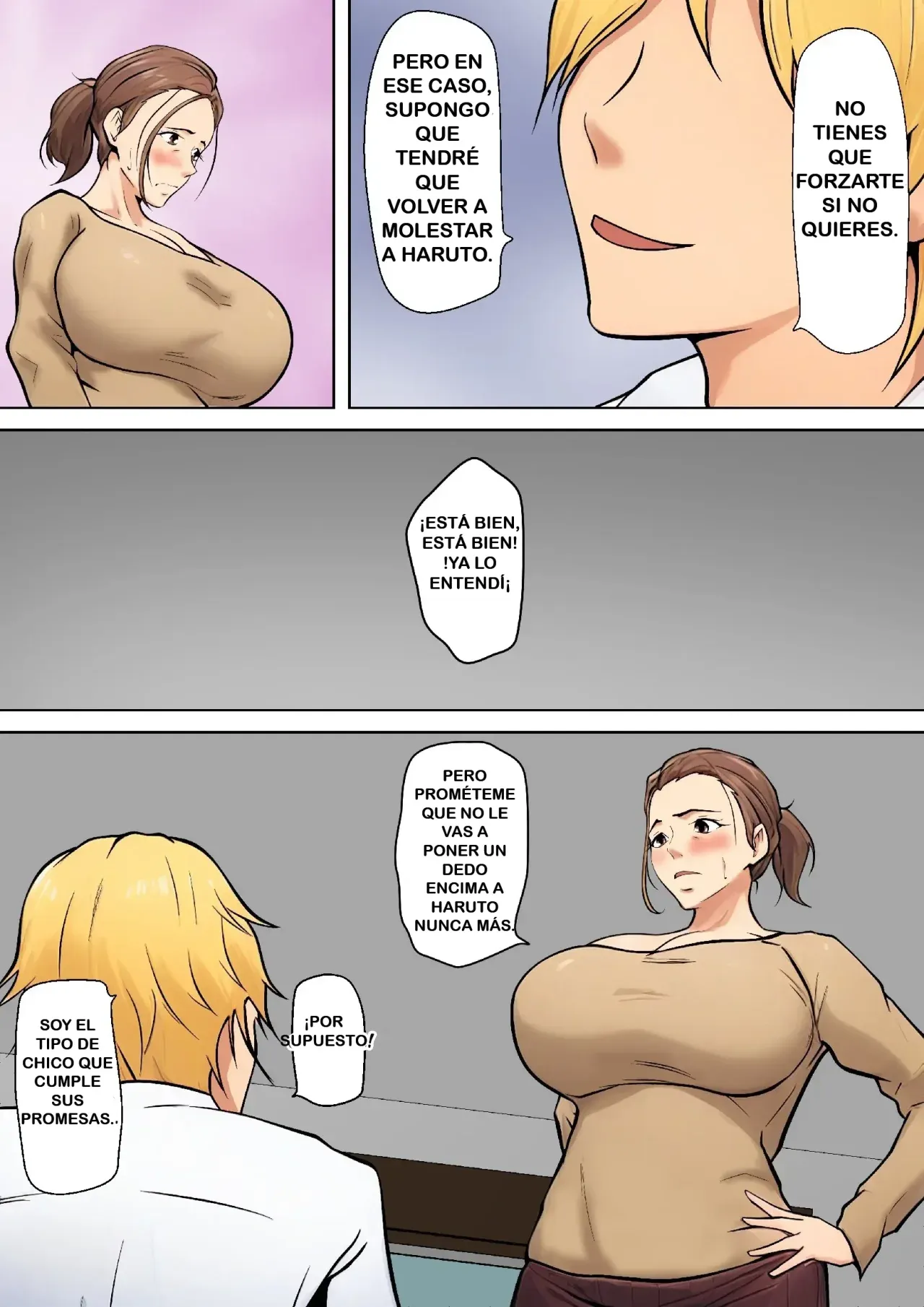 [Pentacle (Shimipan)] Musuko no Tomodachi to no Giji Renai｜Pseudo Romance con el Amigo de Mi Hijo [Spanish] [RYU.SHINS] image number 12