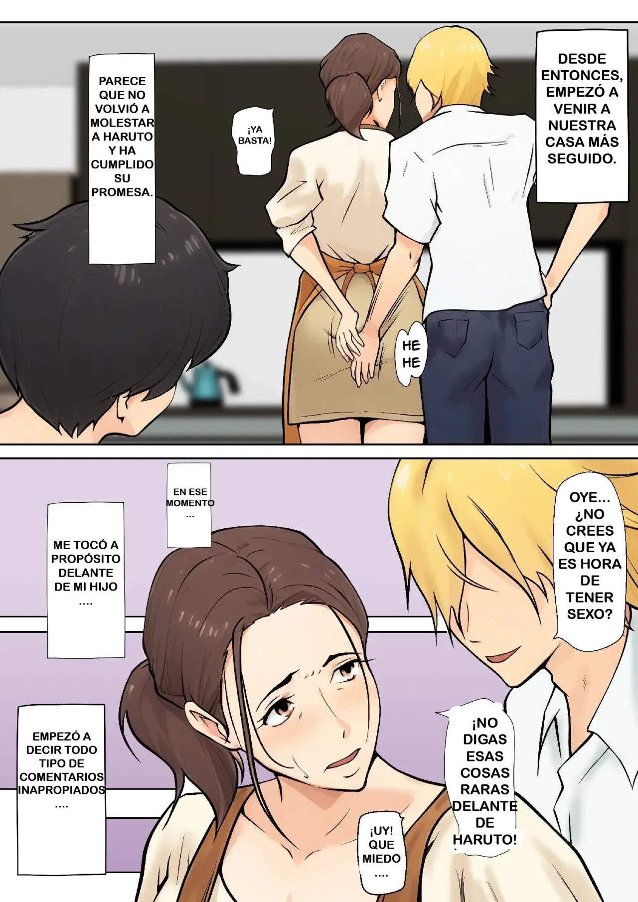 [Pentacle (Shimipan)] Musuko no Tomodachi to no Giji Renai｜Pseudo Romance con el Amigo de Mi Hijo [Spanish] [RYU.SHINS] image number 13