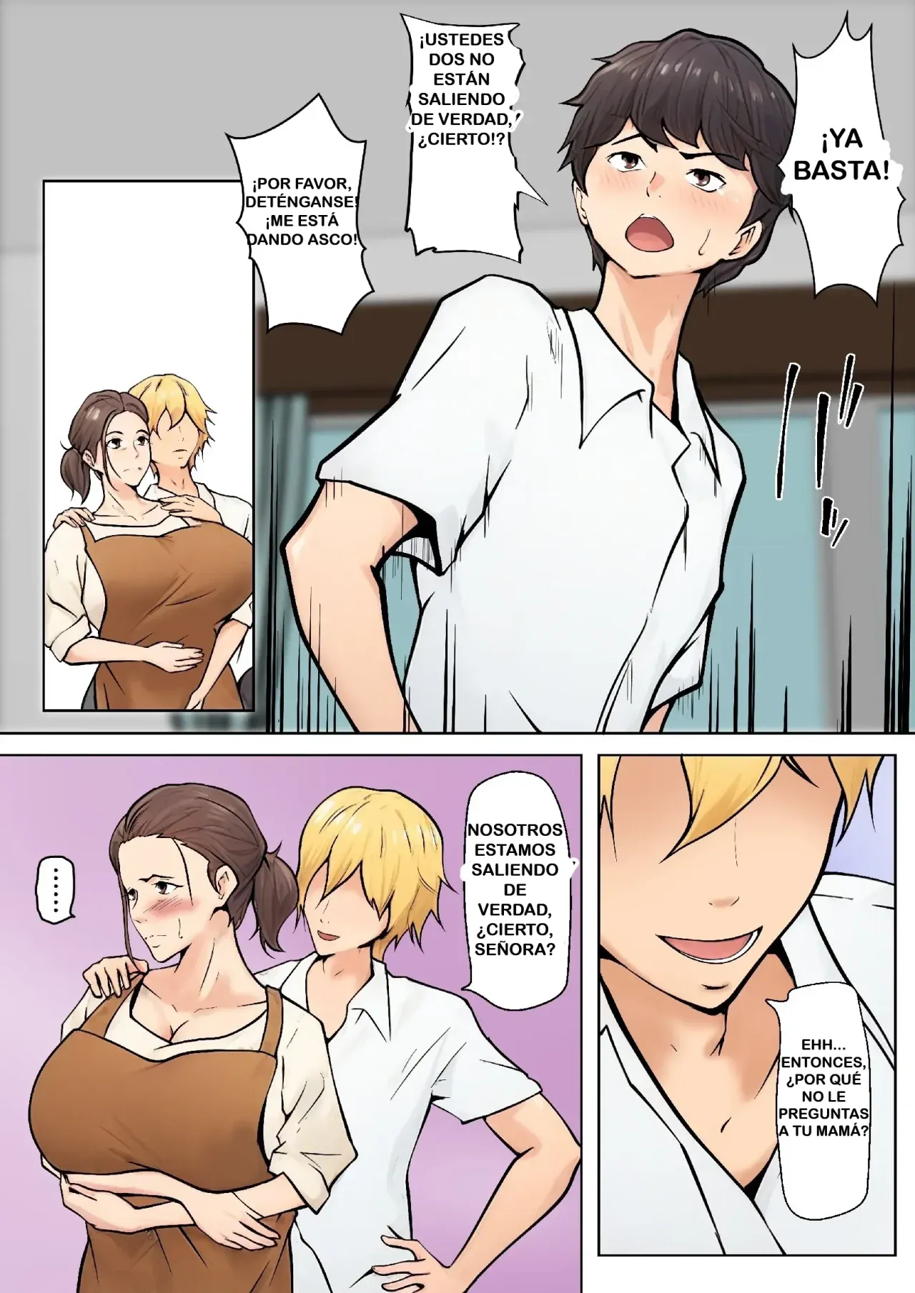 [Pentacle (Shimipan)] Musuko no Tomodachi to no Giji Renai｜Pseudo Romance con el Amigo de Mi Hijo [Spanish] [RYU.SHINS] image number 15