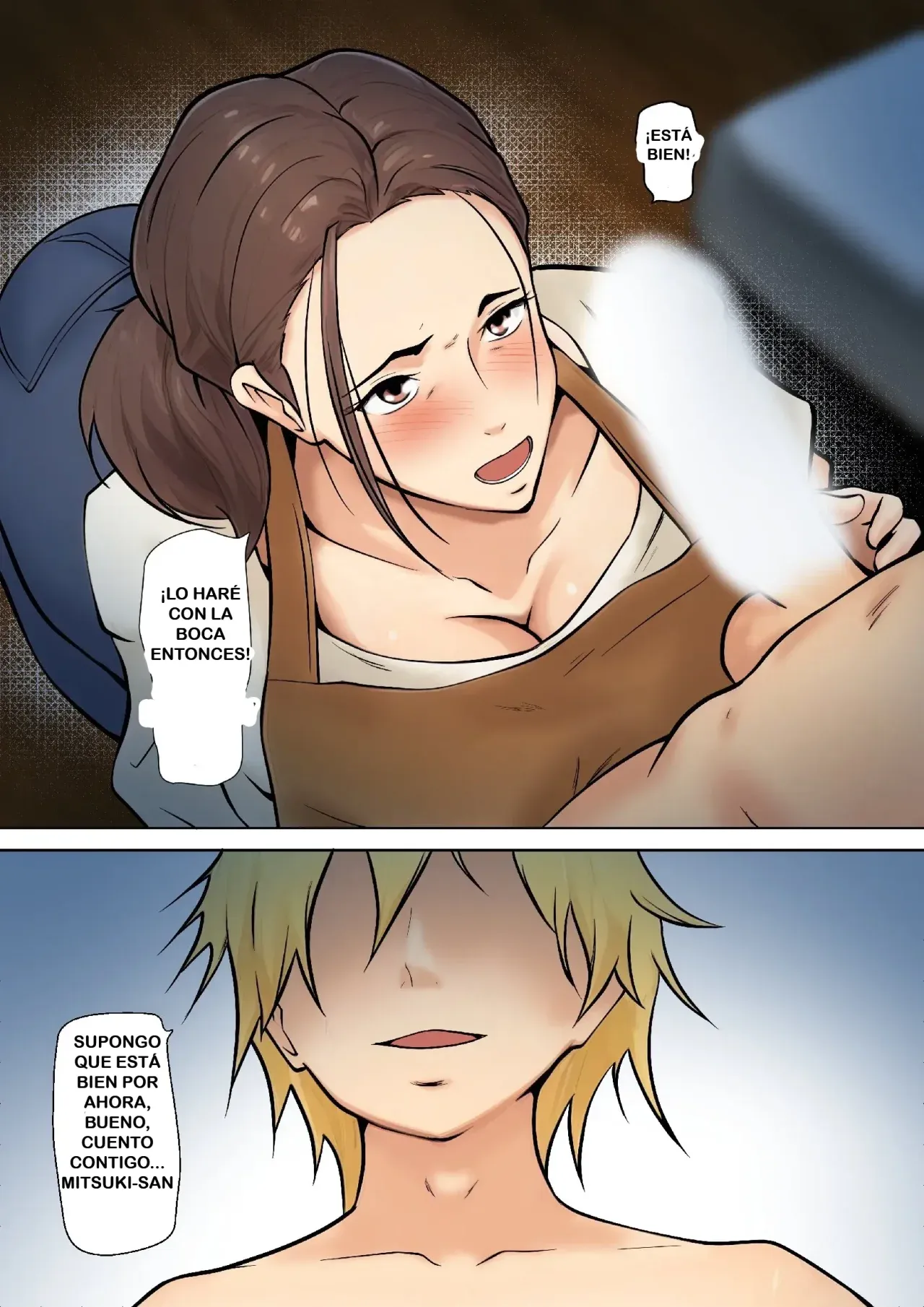 [Pentacle (Shimipan)] Musuko no Tomodachi to no Giji Renai｜Pseudo Romance con el Amigo de Mi Hijo [Spanish] [RYU.SHINS] image number 22