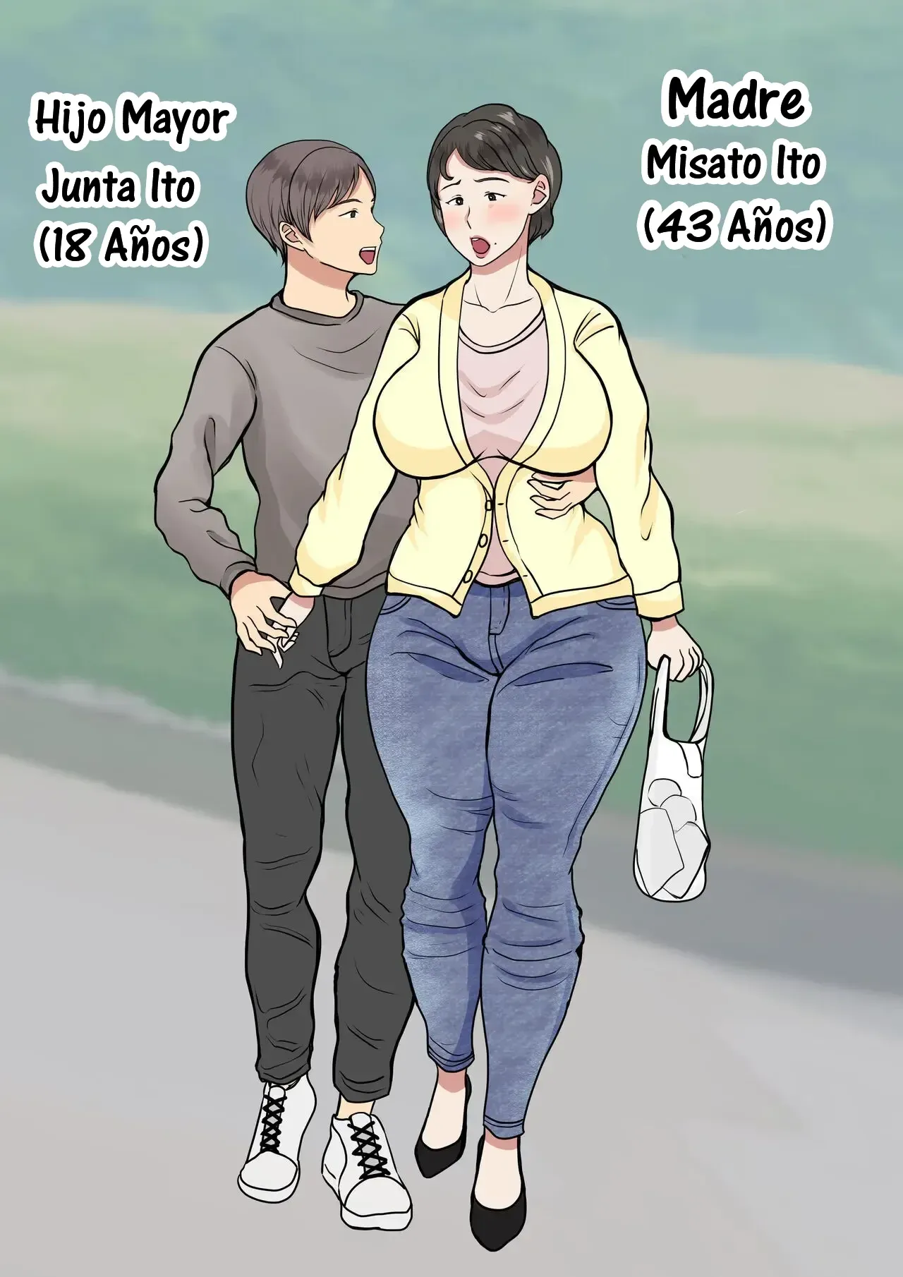 [Benii Kenkyuujo] Haha ga Kabe ni Hamatte Ugokenakatta node...｜El Día que Mi Madre Quedó Atrapada en la Pared y No Podía Moverse... [Spanish] [RYU.SHINS] image number 2