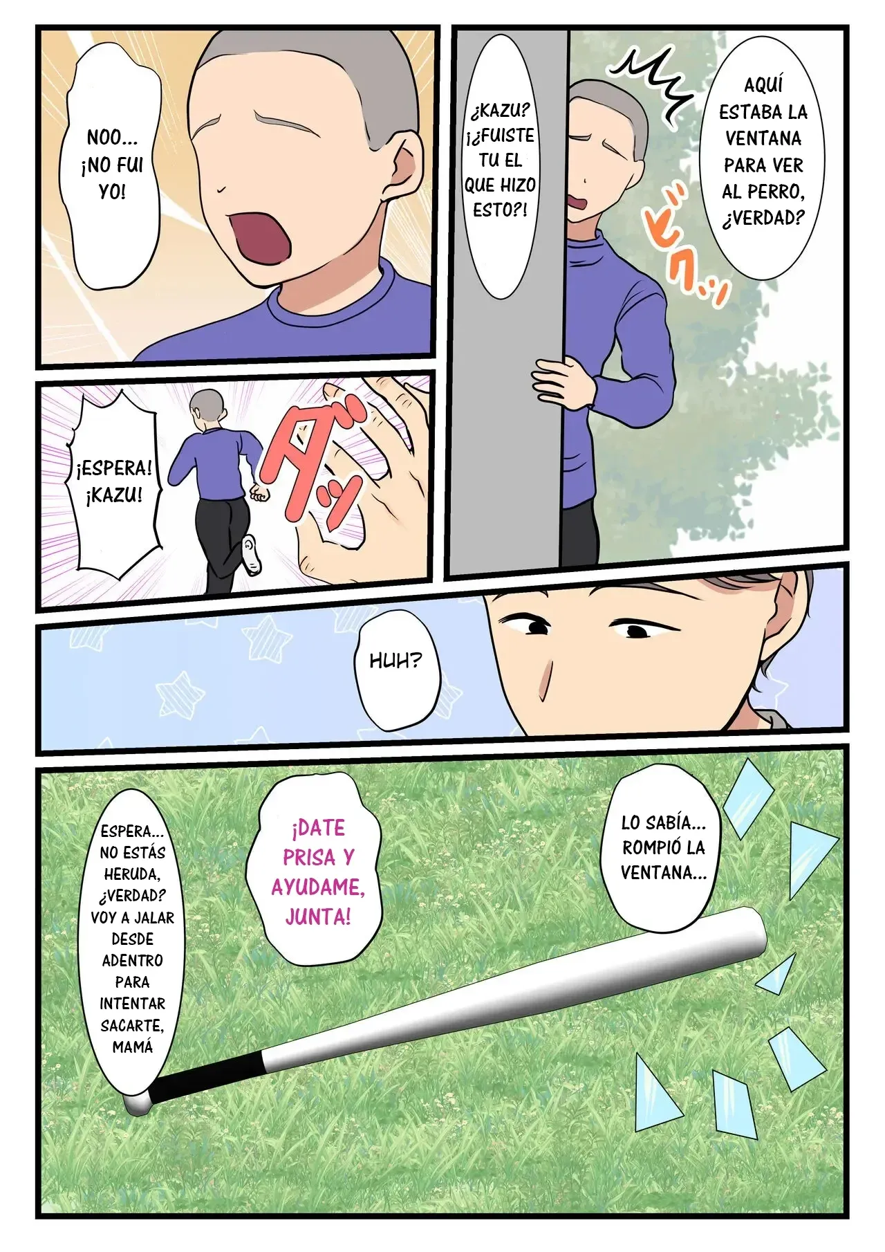 [Benii Kenkyuujo] Haha ga Kabe ni Hamatte Ugokenakatta node...｜El Día que Mi Madre Quedó Atrapada en la Pared y No Podía Moverse... [Spanish] [RYU.SHINS] image number 9