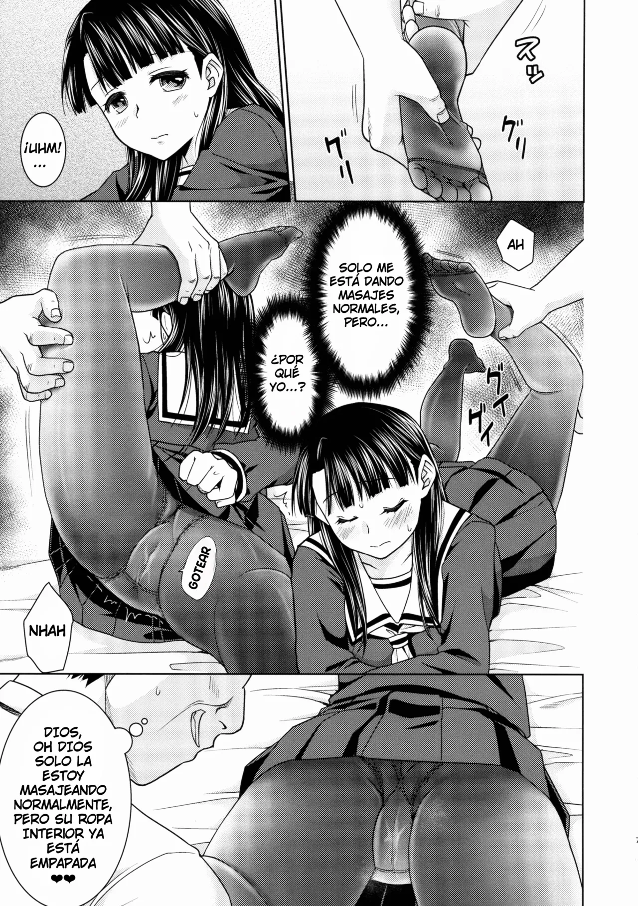 [F Taku (Anma)] Iya da to Ienai Jimikei Shoujo to Ero Seitaishi 1 y 2 en español. 画像番号 32