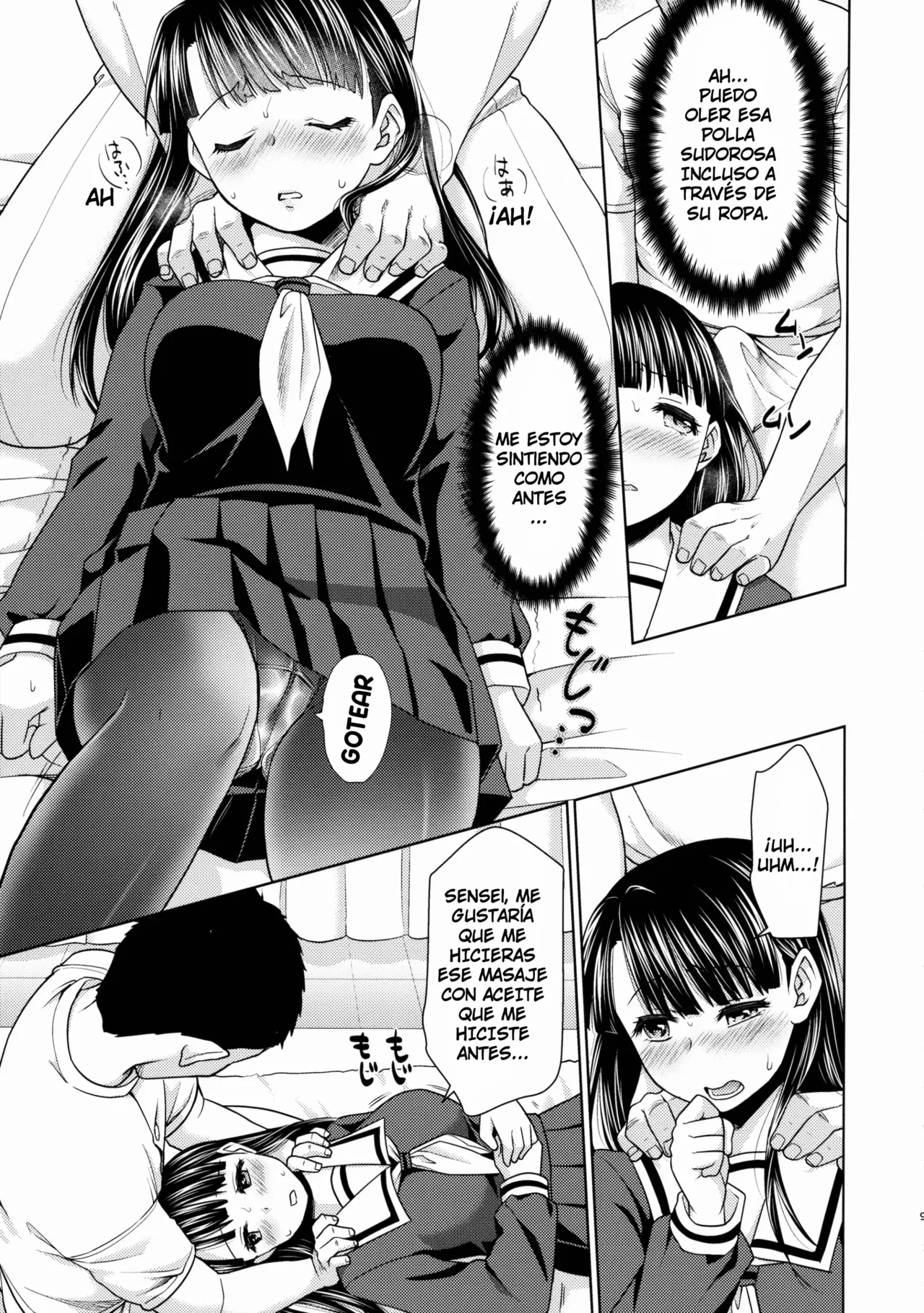 [F Taku (Anma)] Iya da to Ienai Jimikei Shoujo to Ero Seitaishi 1 y 2 en español. 画像番号 34