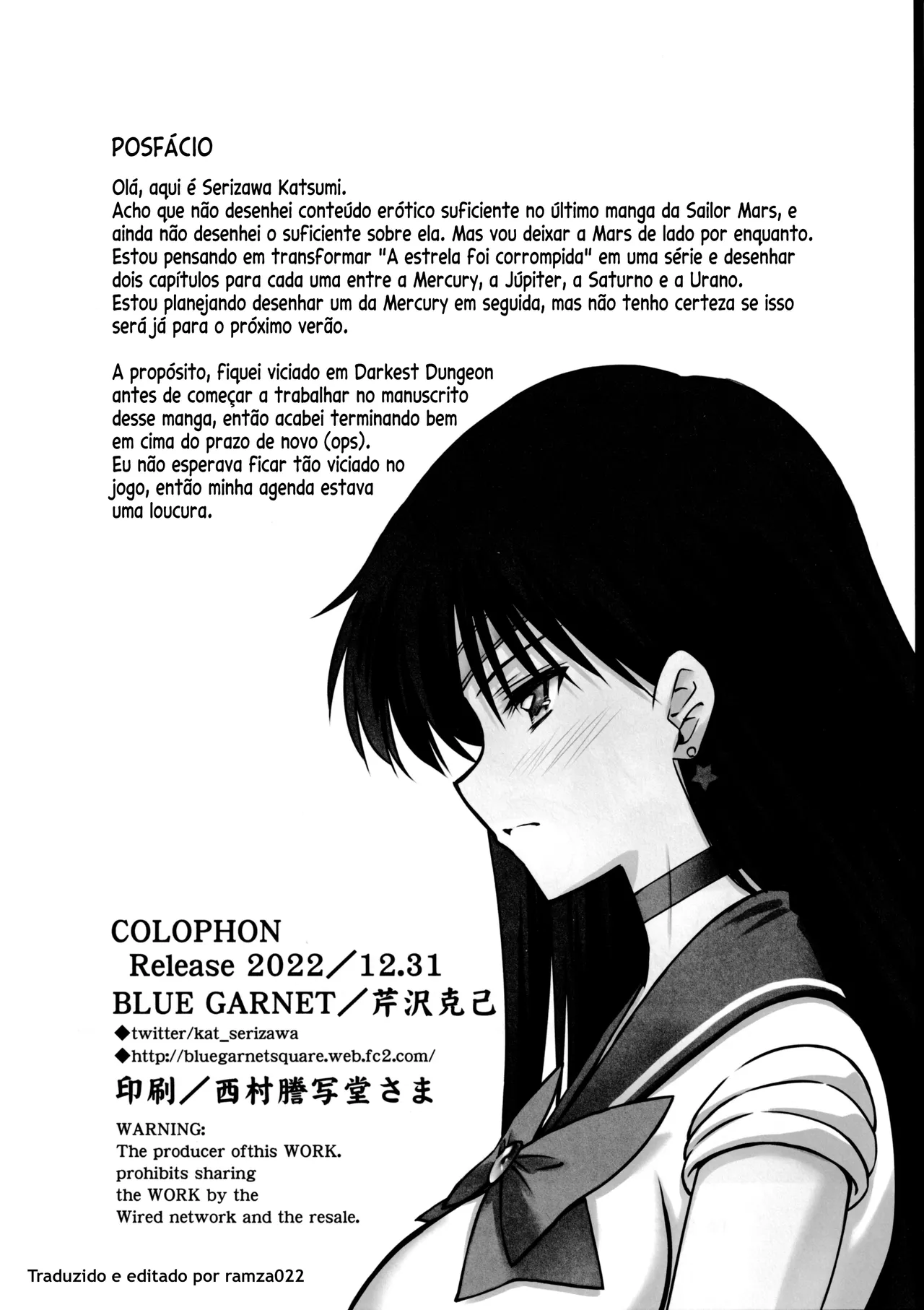 [Blue Garnet (Serizawa Katsumi)] Sono Hoshi wa Yogosarete 2 | A estrela foi corrompida 2 (Bishoujo Senshi Sailor Moon) [ramza022] Bildnummer 17