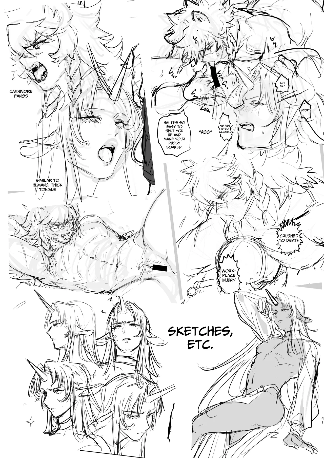 [happyhappy-unicornfarm (Tadano)] Horn vs Fang [English] 画像番号 40