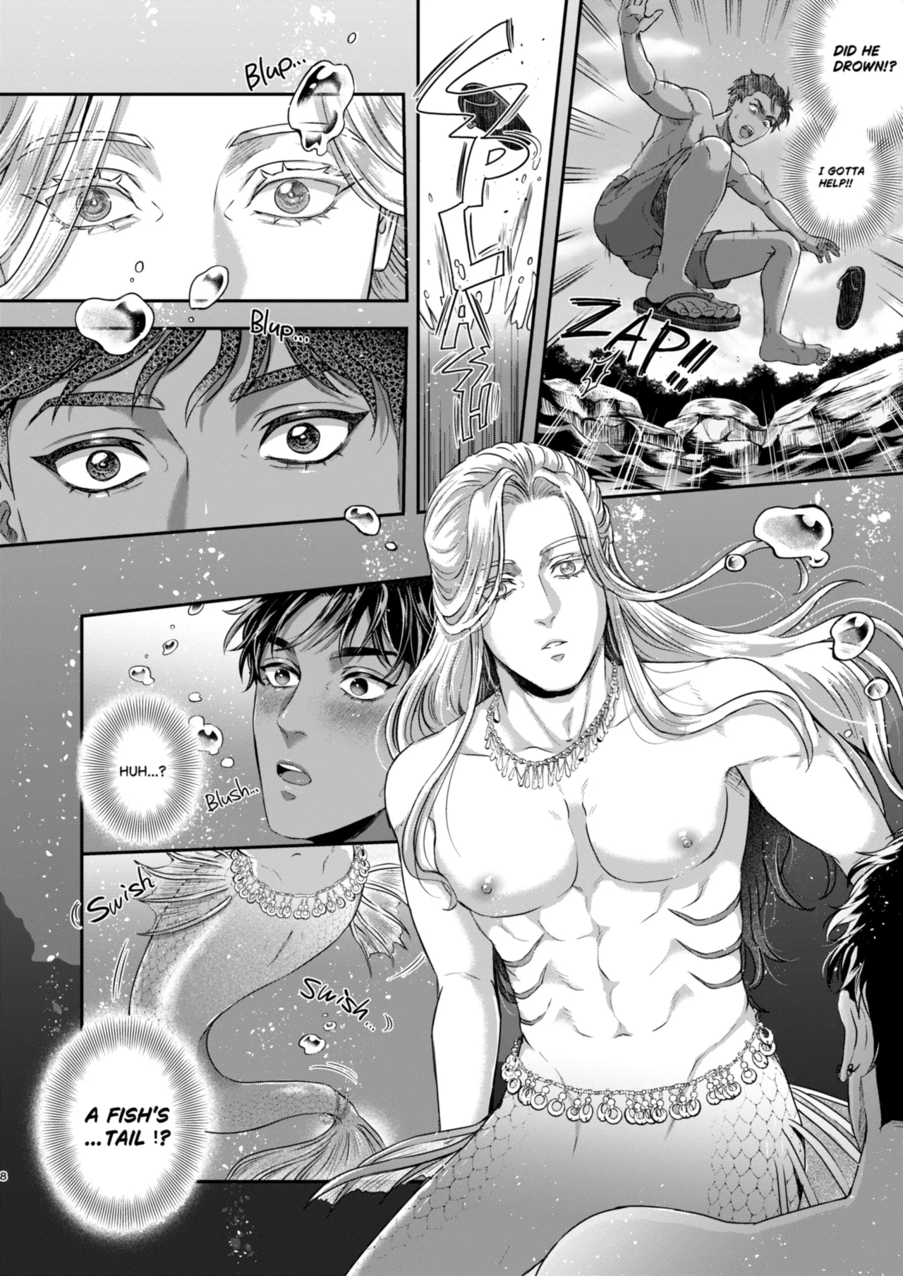 [GOE (BOTAN)] Beautiful merman is a cuntboy [English] Bildnummer 7