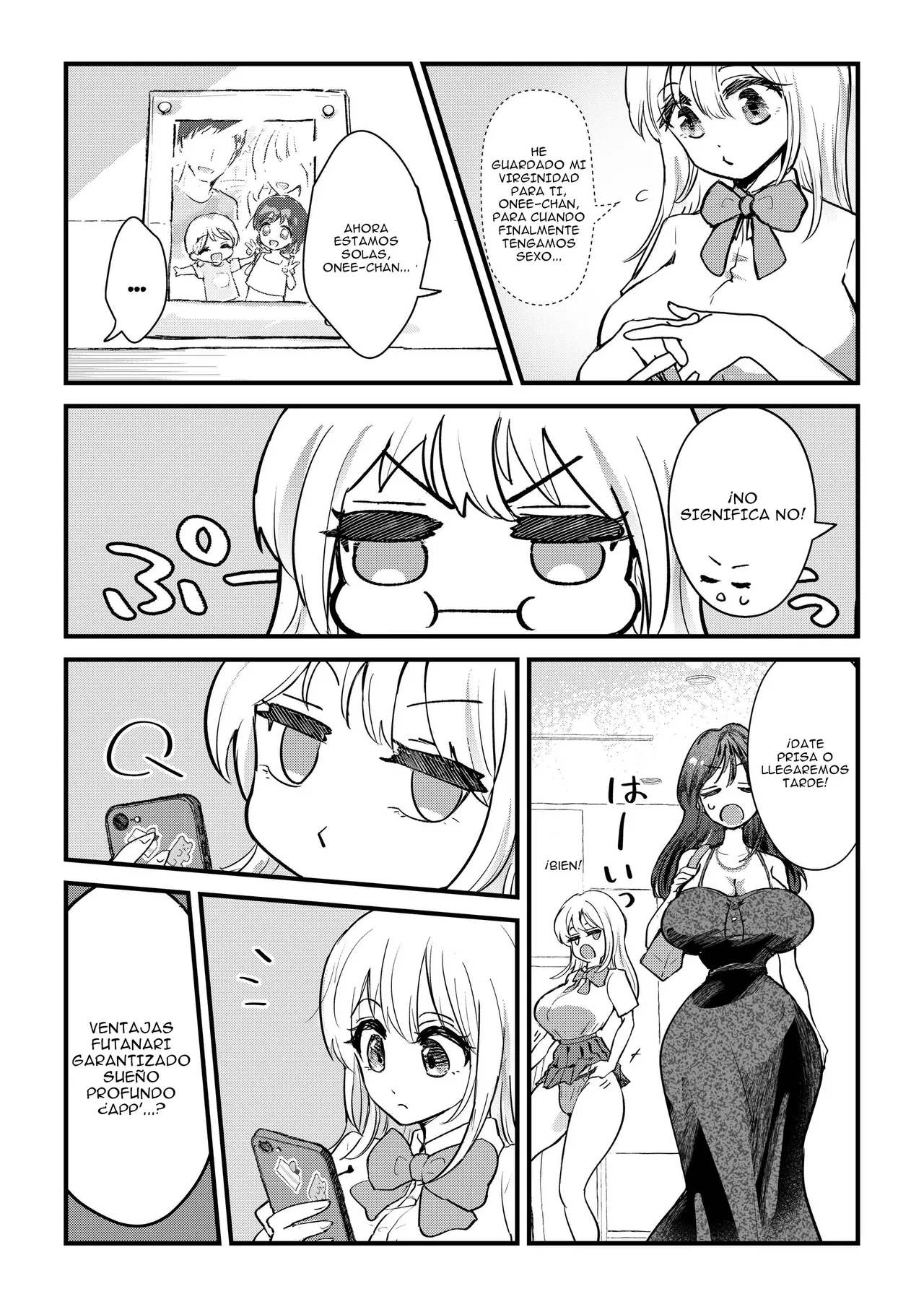 [Banibani (Bani)] Futanari Imouto ga Daisuki na Onee-chan o Suiminkan Suru Hanashi｜La Historia de una Hermanita Futanari que Viola a Su Hermana Mayor {Spanish} {EbisuTraslade - Winder} 图片编号 3