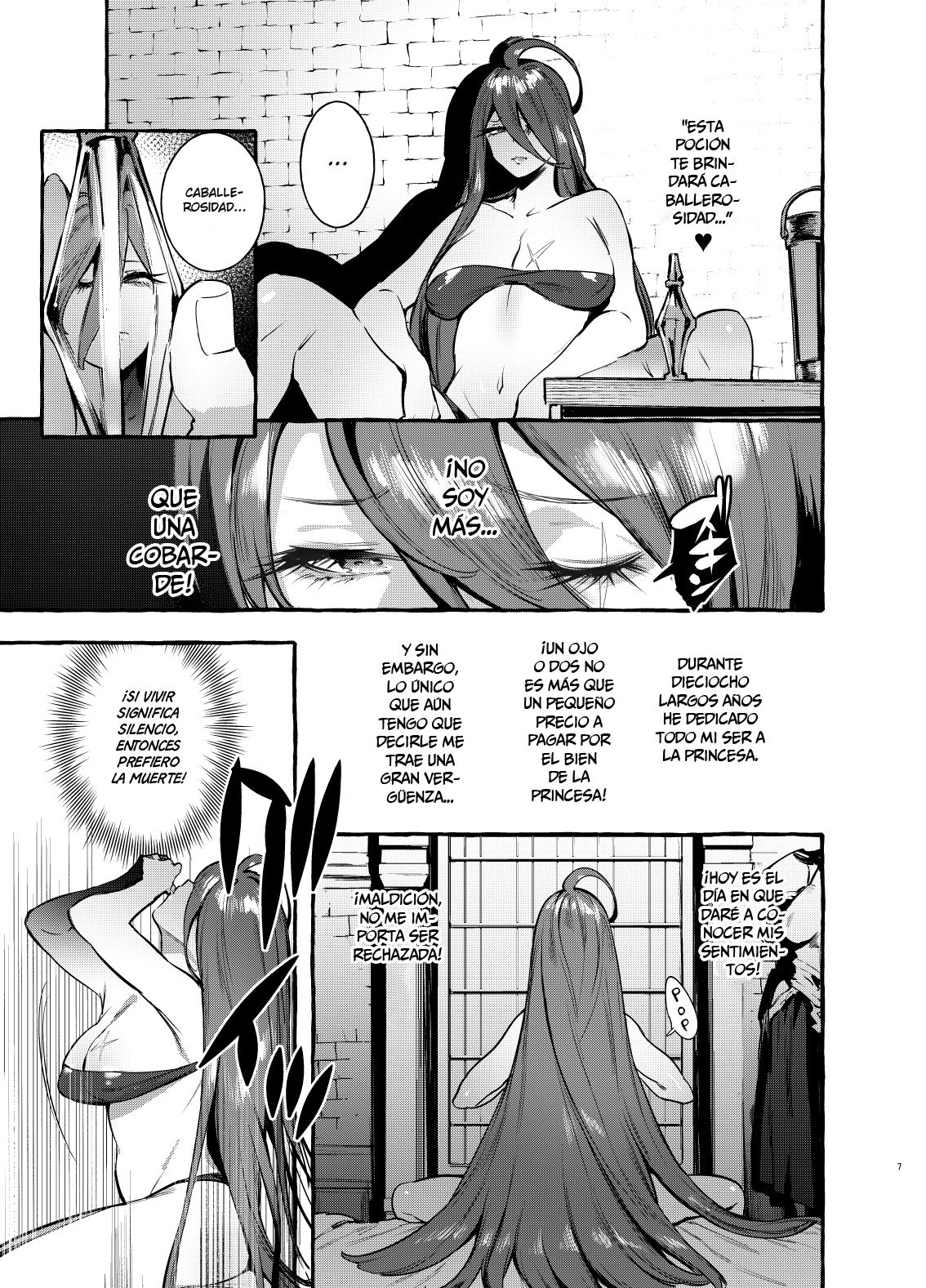 [Hibon (Itami)] Ochinpo Onna Knight to Shojo Hime | La princesa y la mujer caballero del pene [Spanish] [Hellsing Scans] [Digital] image number 9