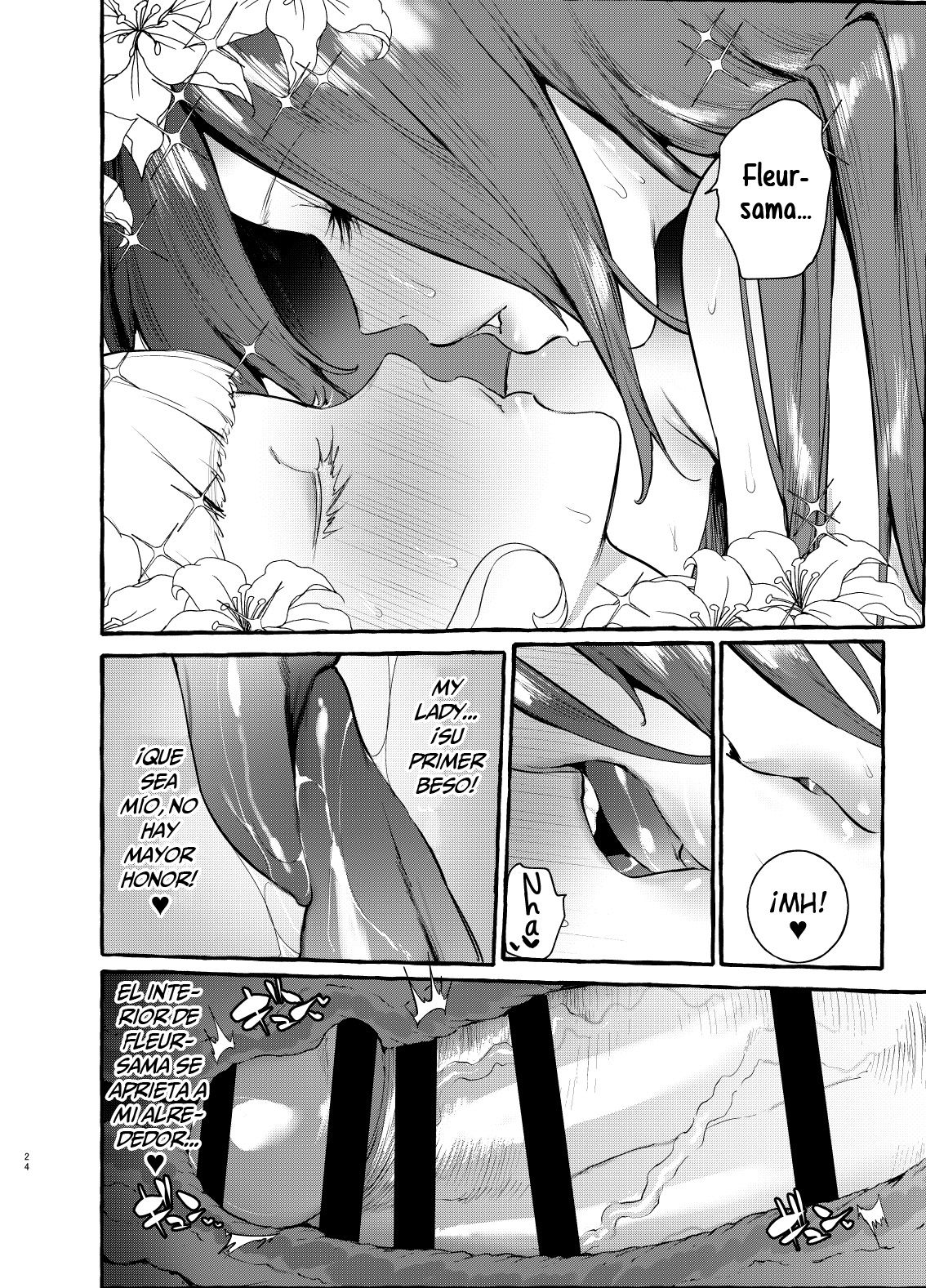 [Hibon (Itami)] Ochinpo Onna Knight to Shojo Hime | La princesa y la mujer caballero del pene [Spanish] [Hellsing Scans] [Digital] image number 26