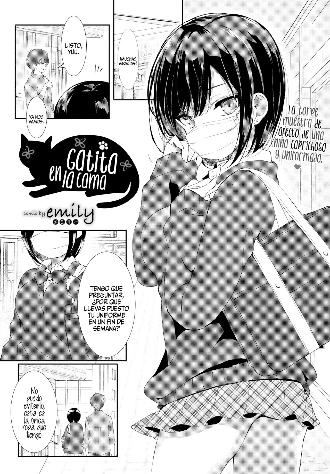 [emily] Bed no Koneko-chan | Gatita en la Cama (COMIC Bavel 2019-07) [Spanish] [NekoCreme] [Decensored] image number 1