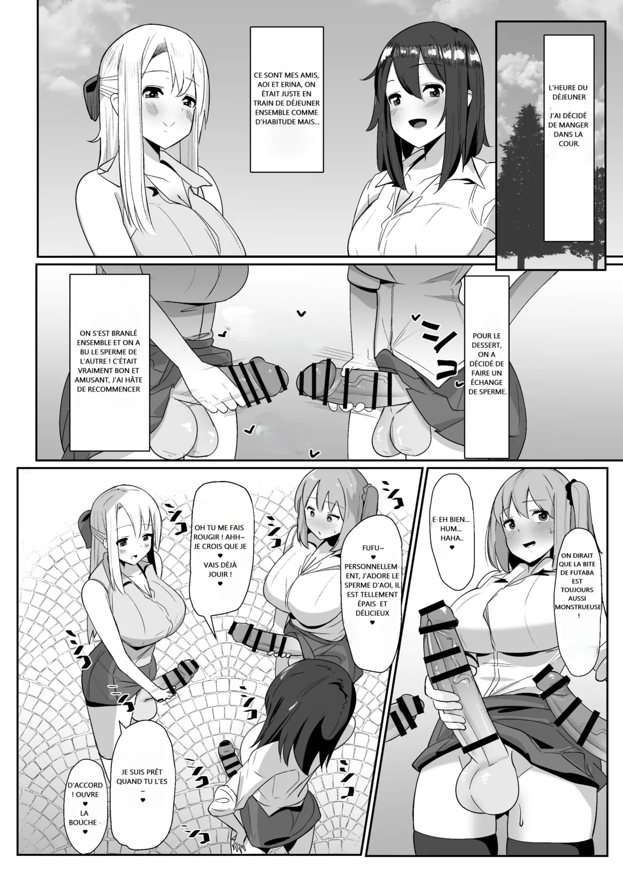 [Kosuko Teikoku (sella)] Aruhi Totsuzen Futanari wa Bokki shitara shasei suru no ga Atarimae no Sekai ni nattara [FRENCH] [Kubozuka] [Digital] numero di immagine  13