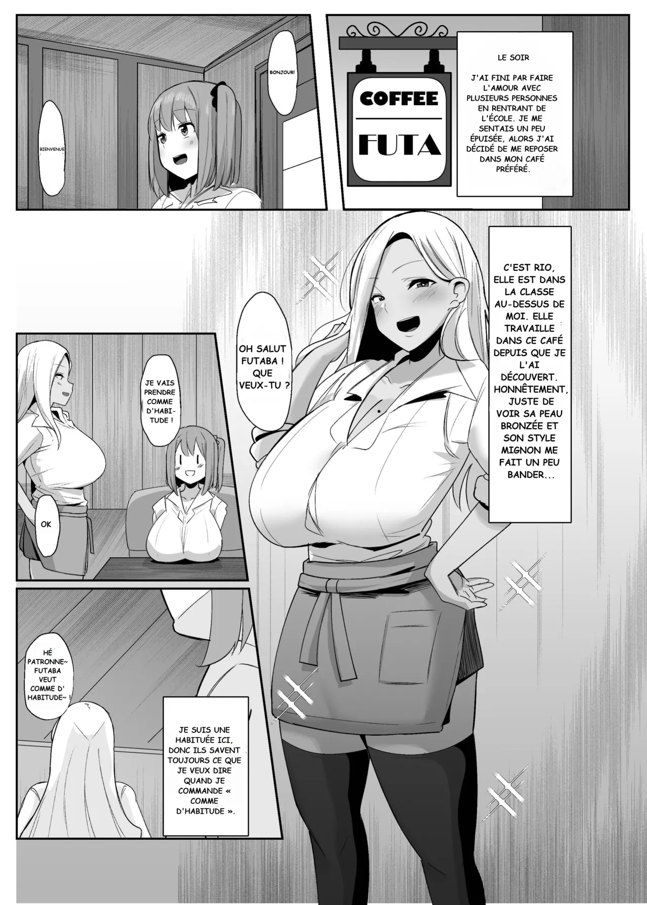 [Kosuko Teikoku (sella)] Aruhi Totsuzen Futanari wa Bokki shitara shasei suru no ga Atarimae no Sekai ni nattara [FRENCH] [Kubozuka] [Digital] numero di immagine  16