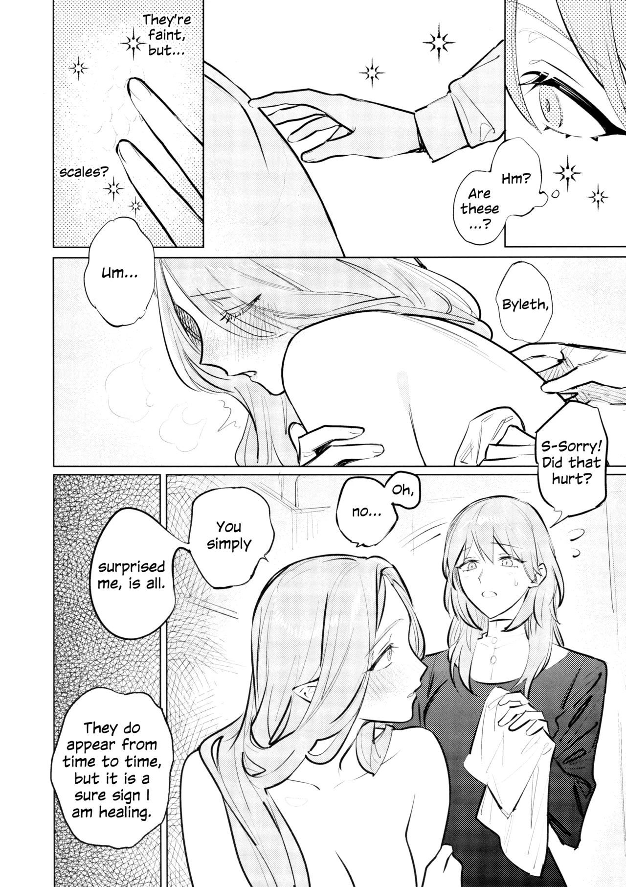 (Dozen Rose Fes 2024) [ALSeTRO (Gyarin)] Yawarakai Uroko | Gentle Scales (Fire Emblem Three Houses) [English] numero di immagine  17