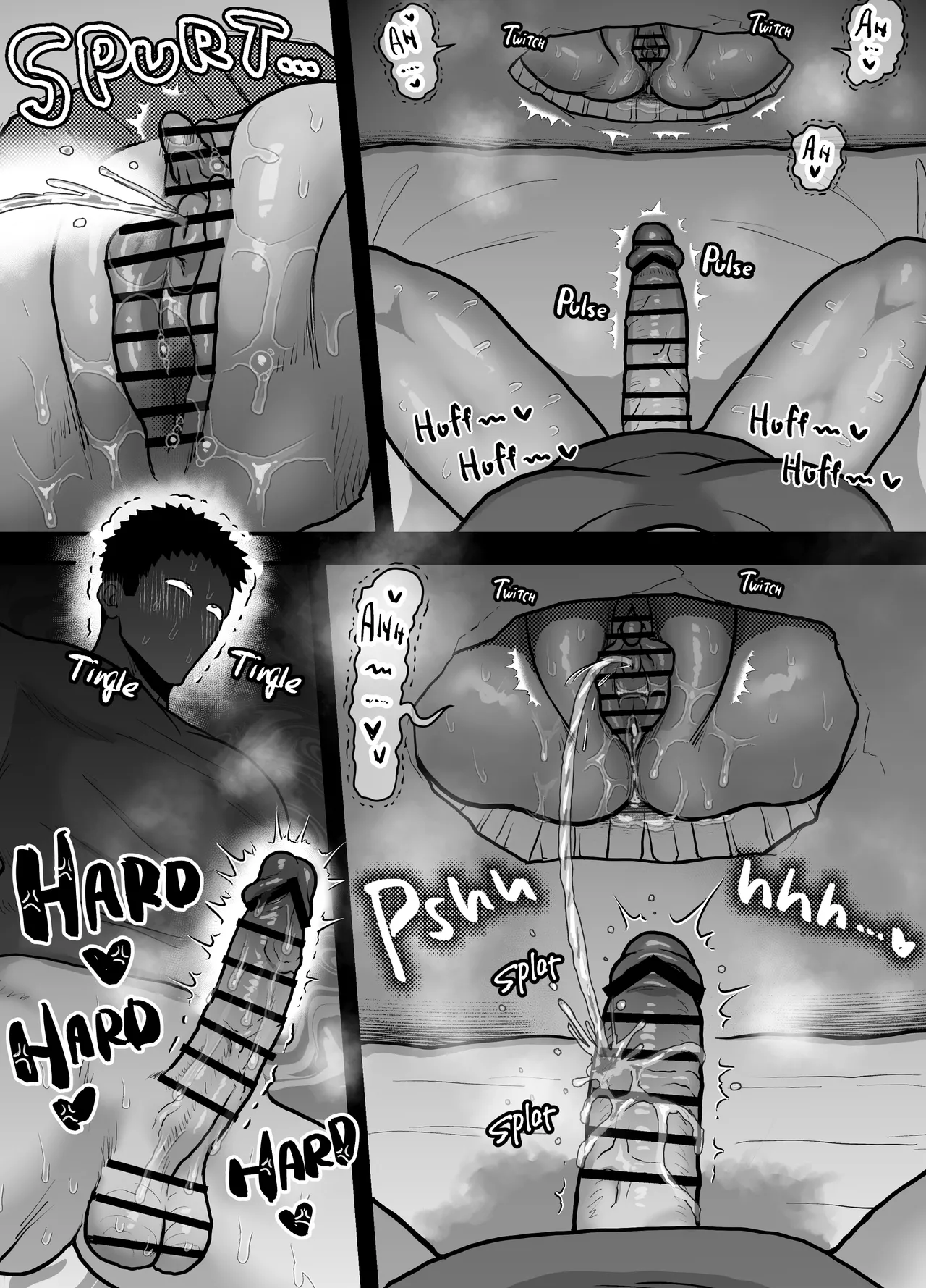 [Onoko Ya Honpo (Kamiwo Akira)] Gloryhole Sex with the Cuntboy Neighbor [English] 29eme image