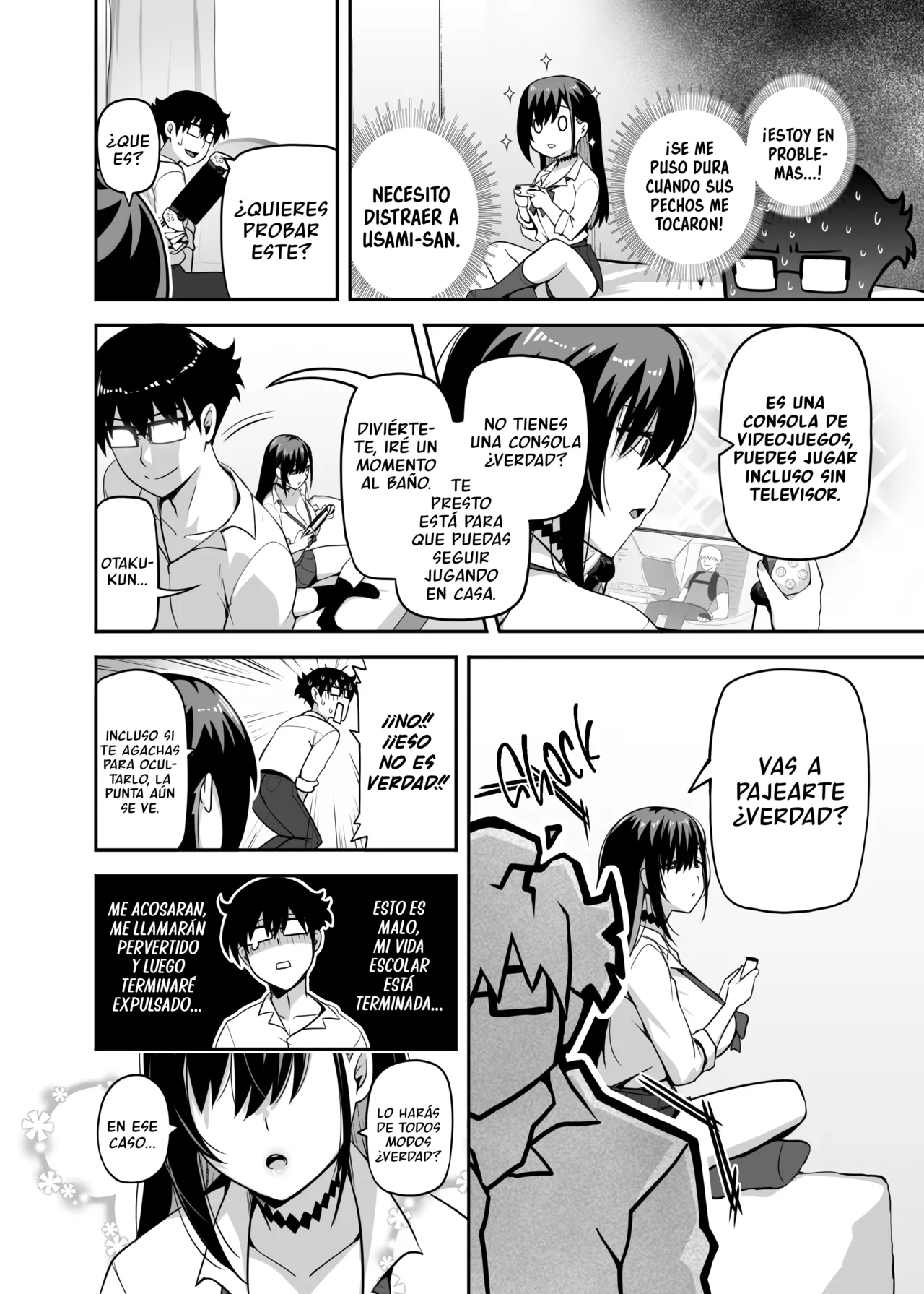 [Anmonkan (DarkMaya)] Class No Gal Ga Uchi Ni Kite, Issho Ni Hunting Action Yattemita Ken | El Día que la Gyaru de mi Clase, Vino a mí Casa a Jugar un Juego de Cacería [Spanish][A Crazy Pervert][Digital] image number 9