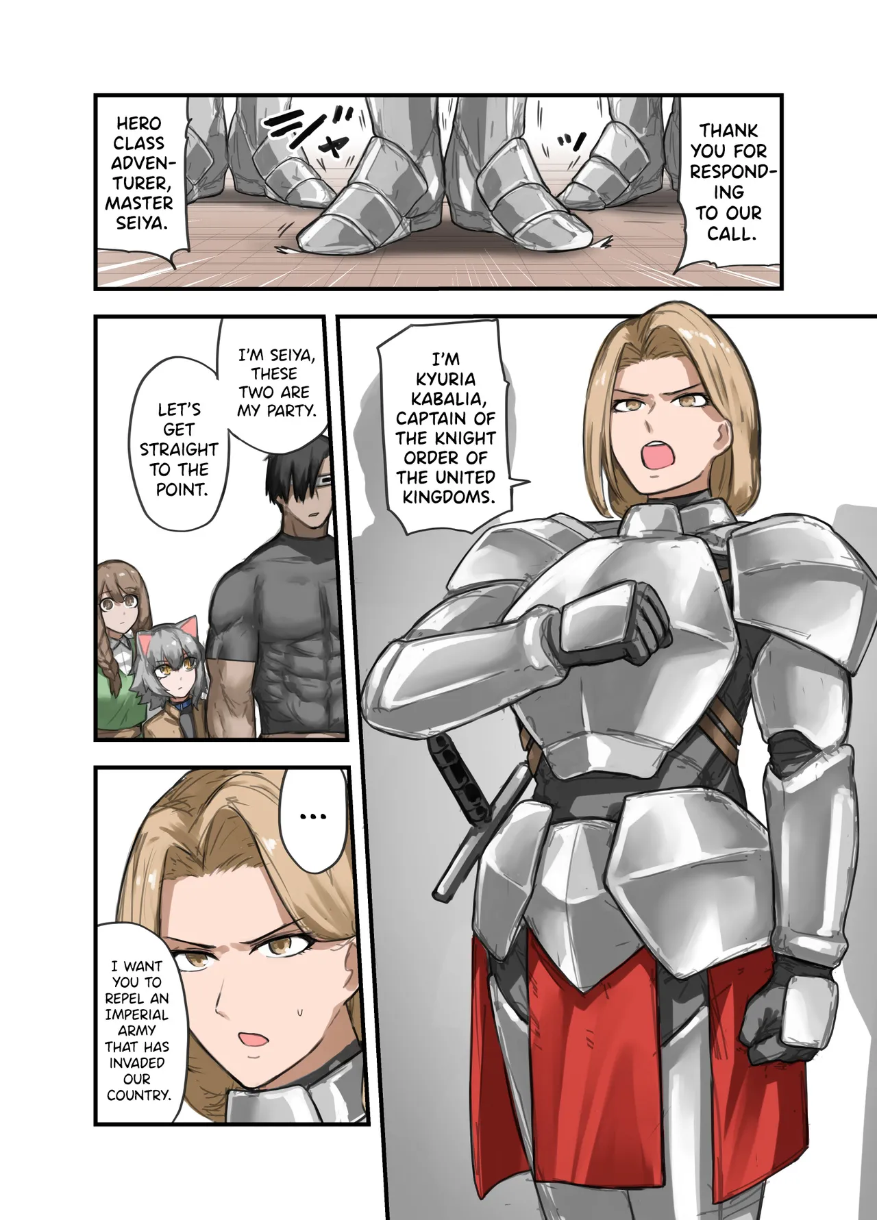 [Sukeira (sukebe rakugaki)] Yuusha no Isshuukan Kishi Danchou Hen | One Week With a Hero The Knight Captain Edition [English] [Poranya] Bildnummer 7