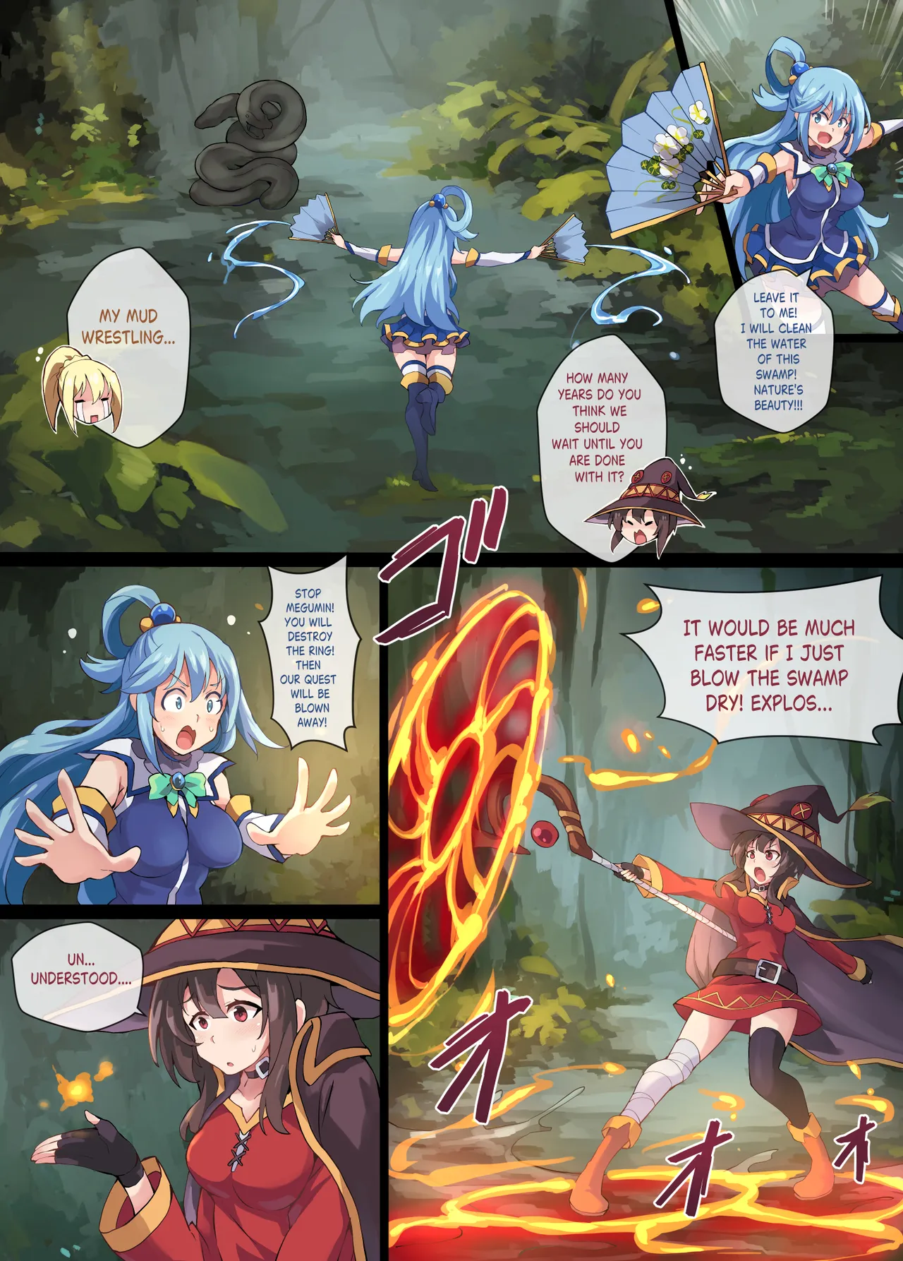 [Mist Night (Co_Ma)] Kono Subarashii Wrestle Quest! [English] Bildnummer 5