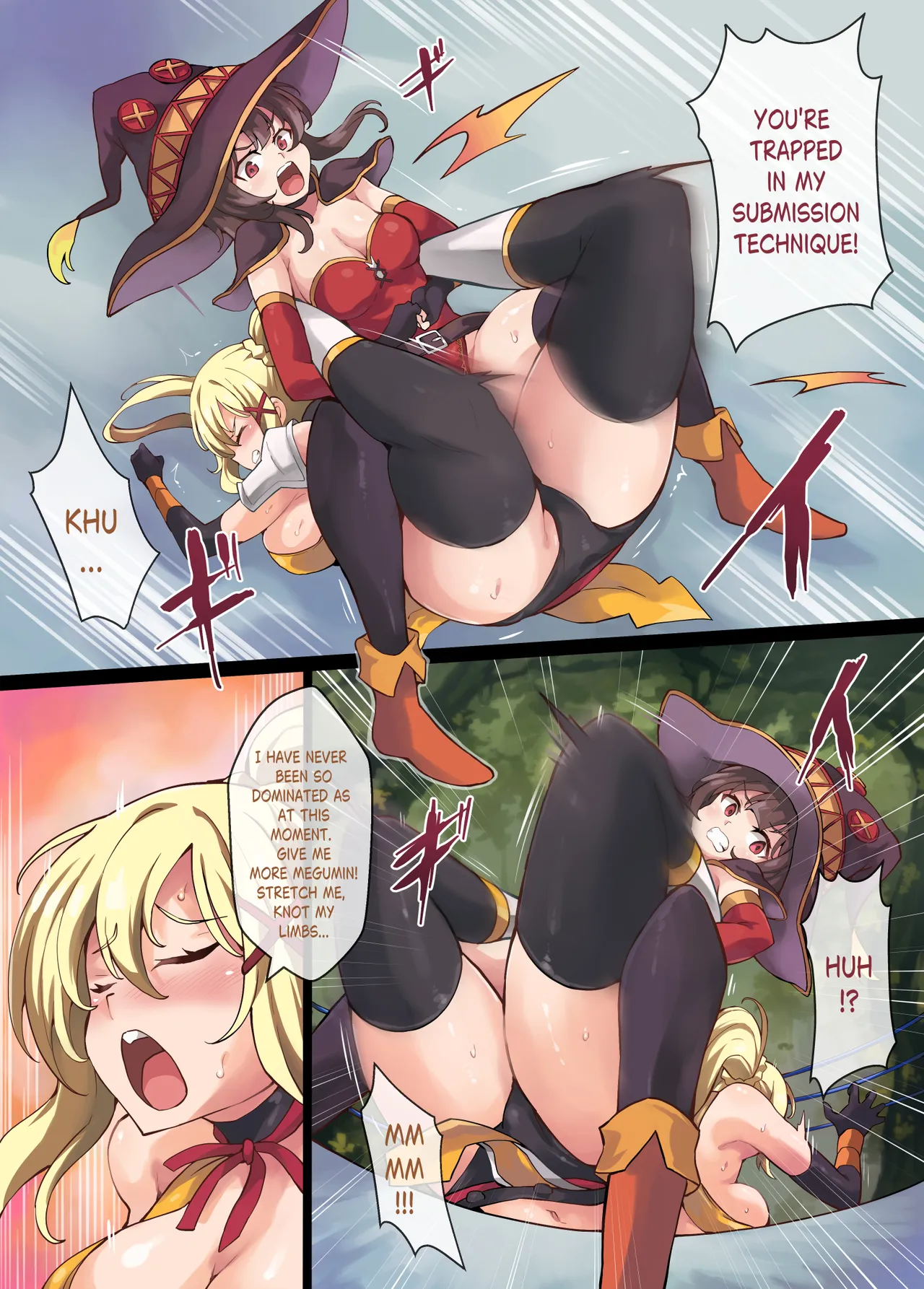 [Mist Night (Co_Ma)] Kono Subarashii Wrestle Quest! [English] Bildnummer 13