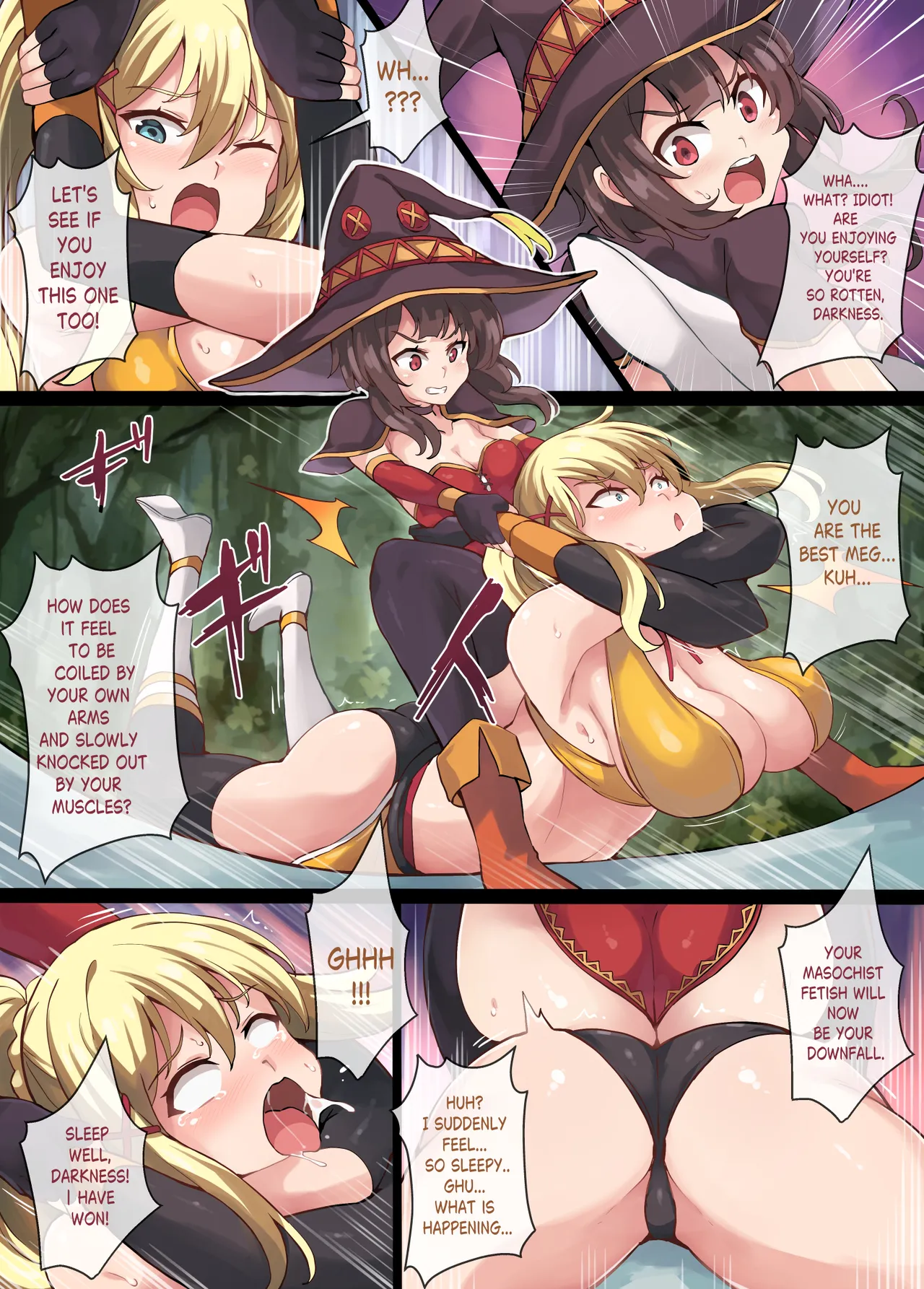 [Mist Night (Co_Ma)] Kono Subarashii Wrestle Quest! [English] Bildnummer 14