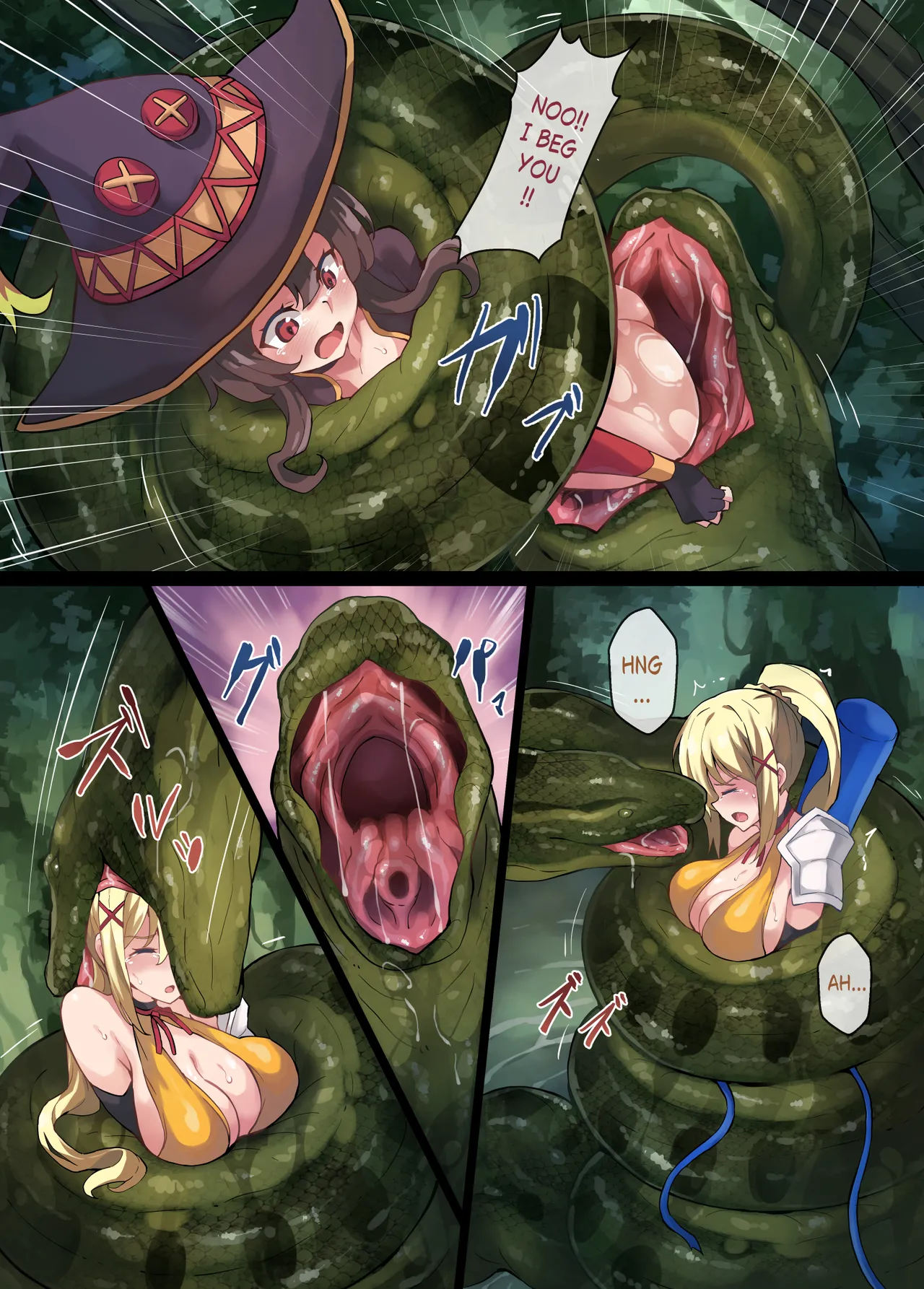 [Mist Night (Co_Ma)] Kono Subarashii Wrestle Quest! [English] Bildnummer 35