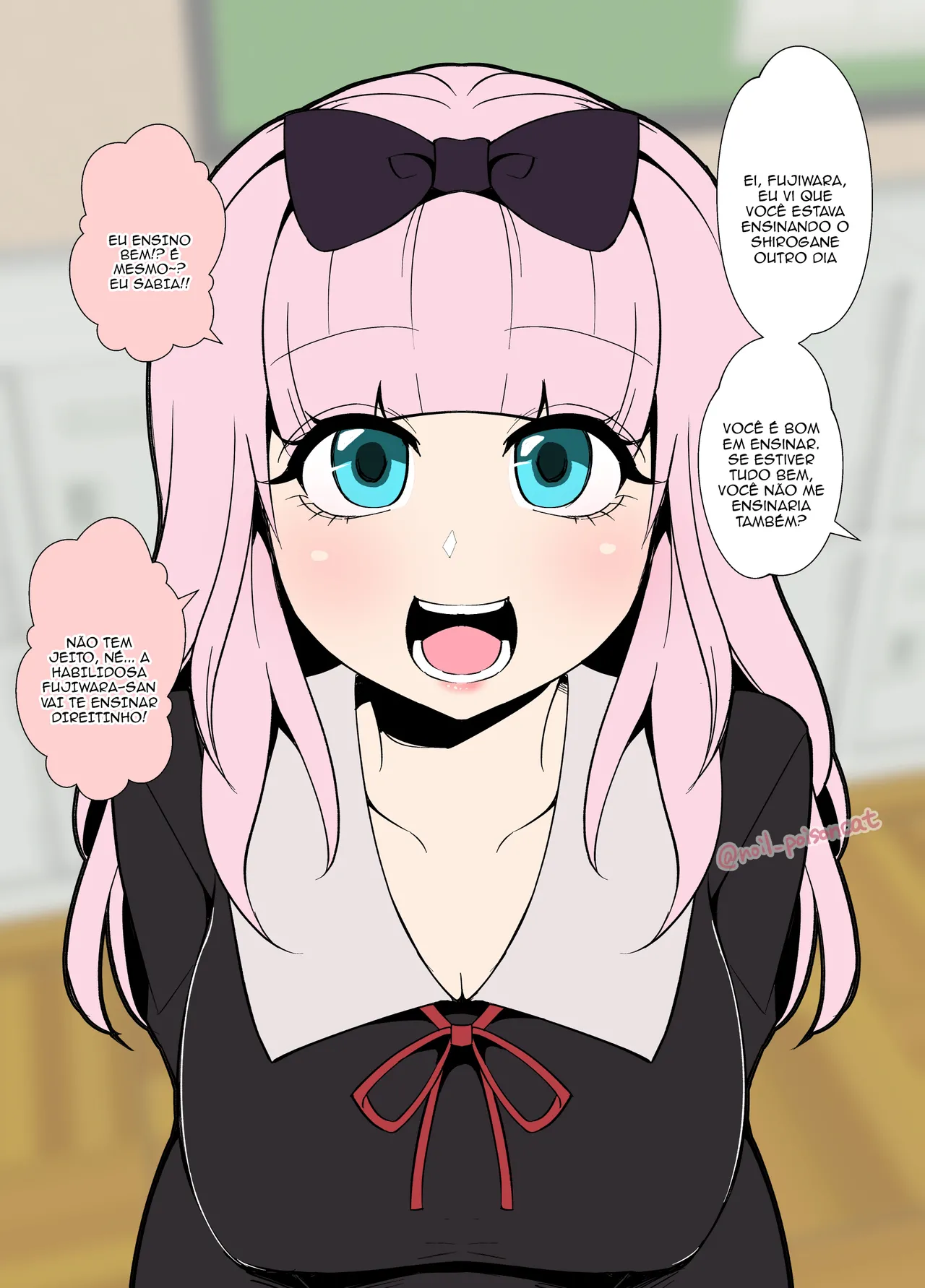 [Dokuneko Noil] Chika-chan ni Wairui Koto o Suru (Kaguya-sama wa Kokurasetai) | Fazer coisas ruins com uma Chika-chan [Portuguese-BR] [Traduzindo Sozinho] image number 1