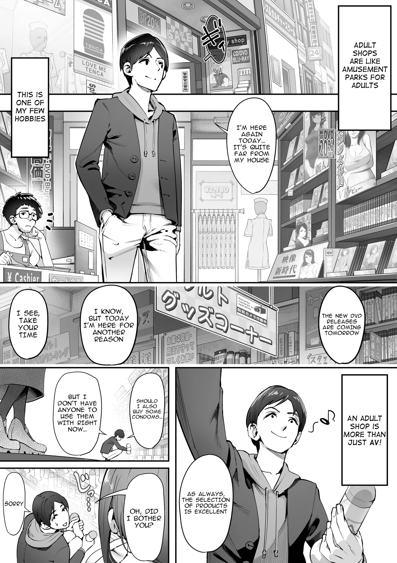 [Yuuki Saien (Kahmasu)] Adult Shop no Wakazuma-san | Young wife at an adult shop [English] [meganekun_tl] image number 2