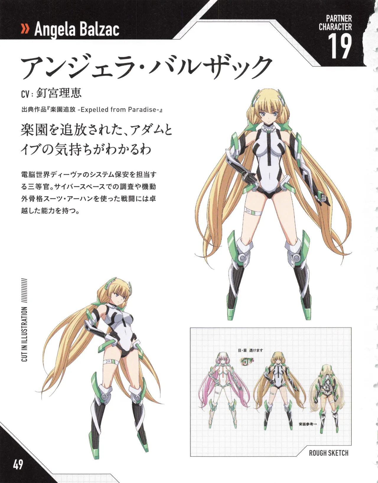 Nitro+ Blasterz Heroines Infinite Duel Character Model Sheets 50eme image