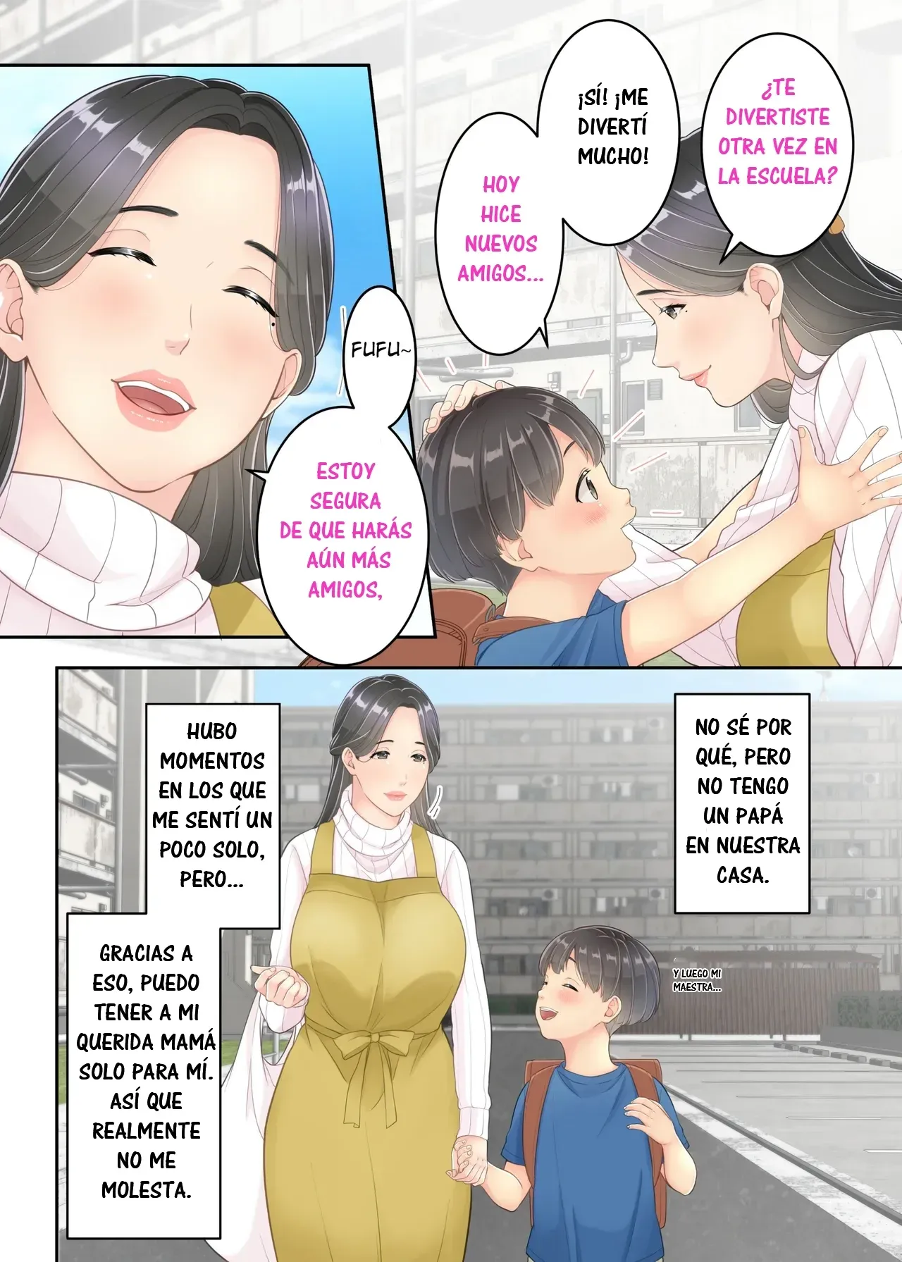 [Yuriko Club] Boku no Mama to Takuhai no Onii-san ga. | Mi Mamá y el Repartidor. [Spanish] [RYU.SHINS] 图片编号 4