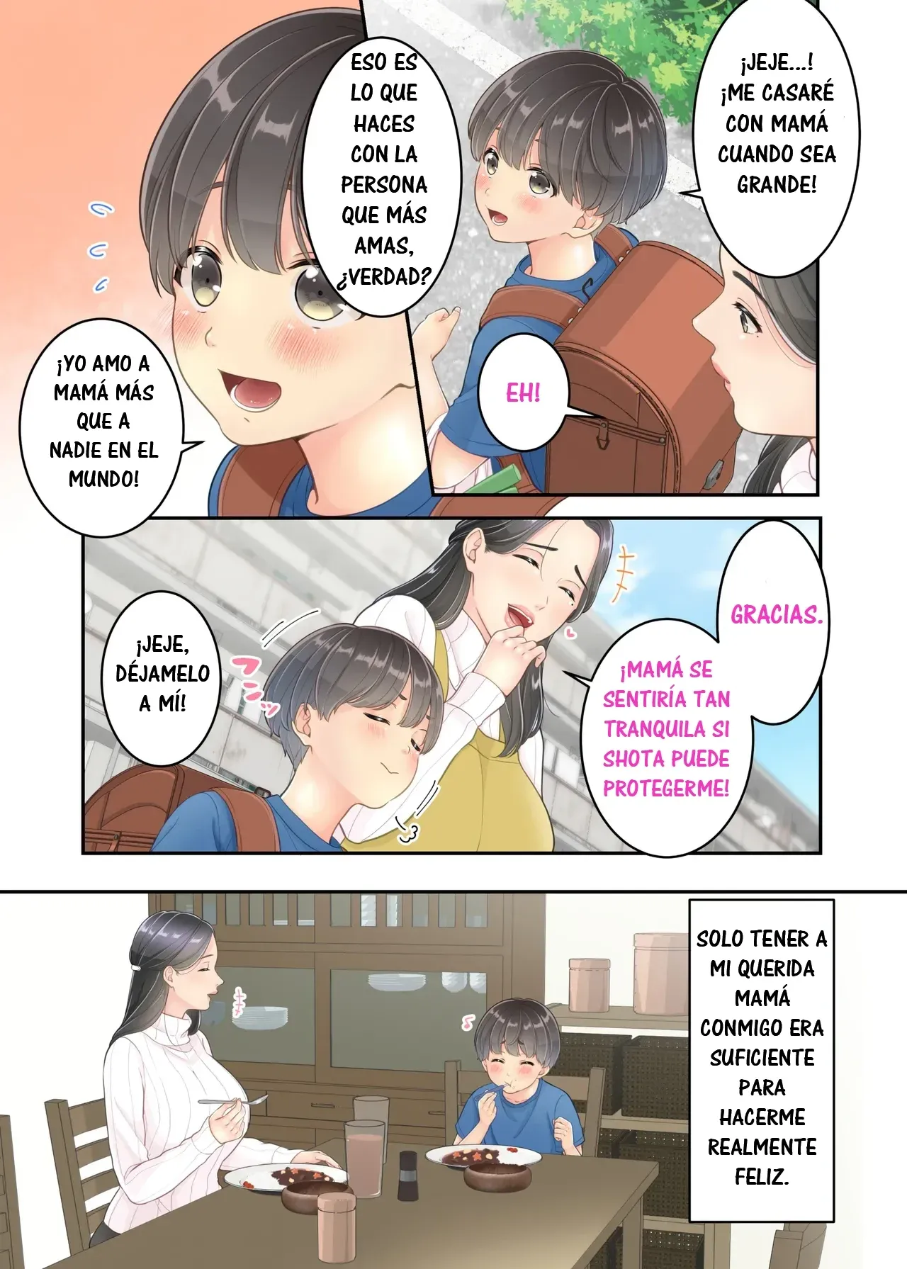 [Yuriko Club] Boku no Mama to Takuhai no Onii-san ga. | Mi Mamá y el Repartidor. [Spanish] [RYU.SHINS] 图片编号 6