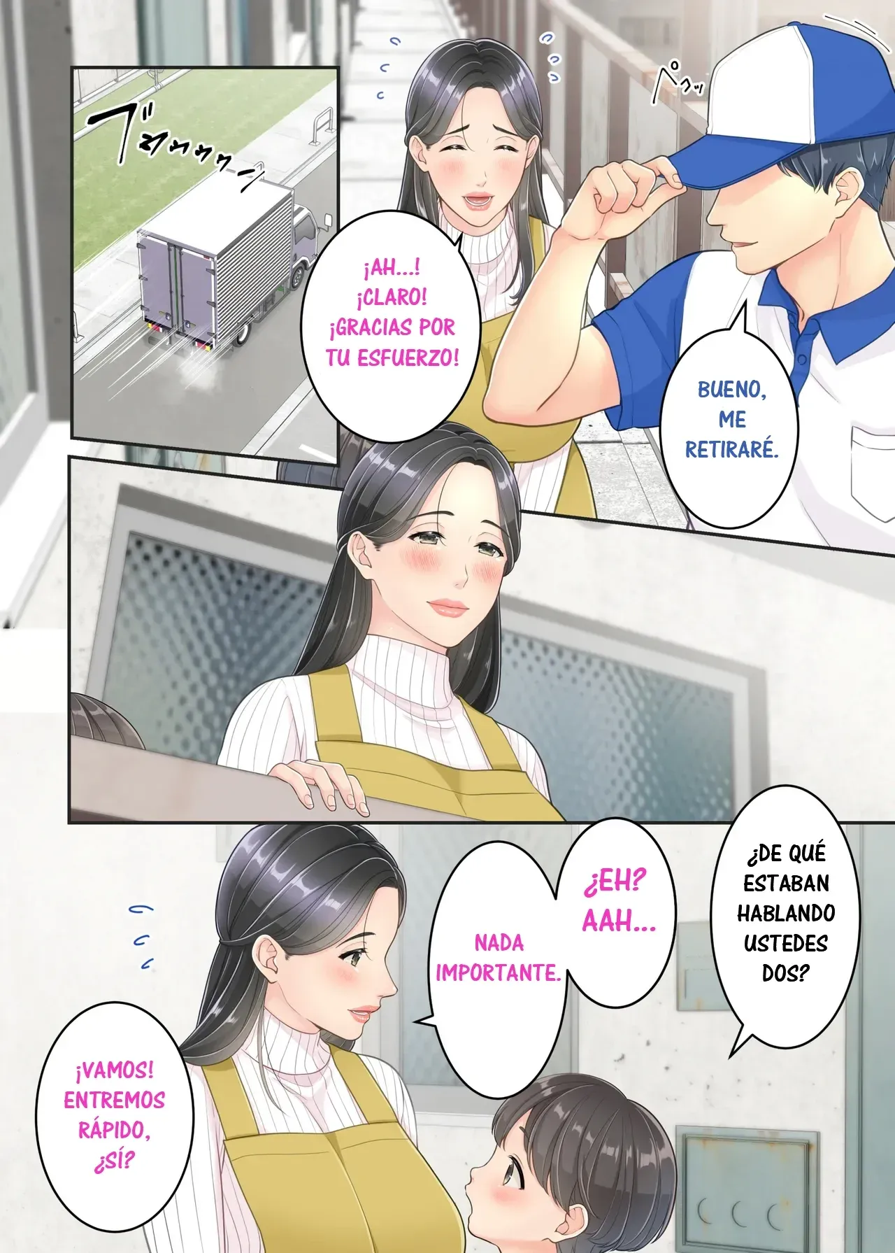 [Yuriko Club] Boku no Mama to Takuhai no Onii-san ga. | Mi Mamá y el Repartidor. [Spanish] [RYU.SHINS] 图片编号 9