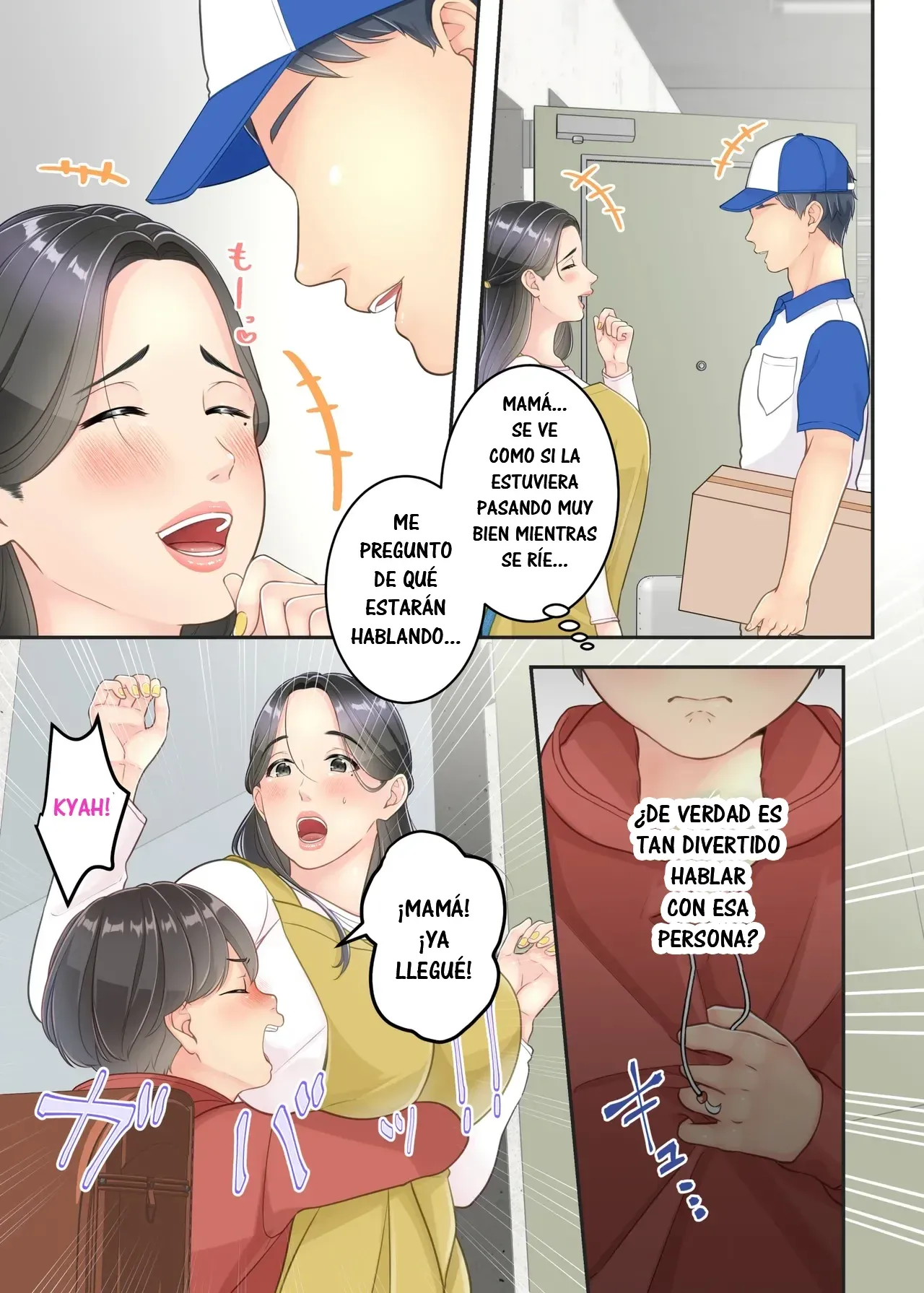 [Yuriko Club] Boku no Mama to Takuhai no Onii-san ga. | Mi Mamá y el Repartidor. [Spanish] [RYU.SHINS] 图片编号 11