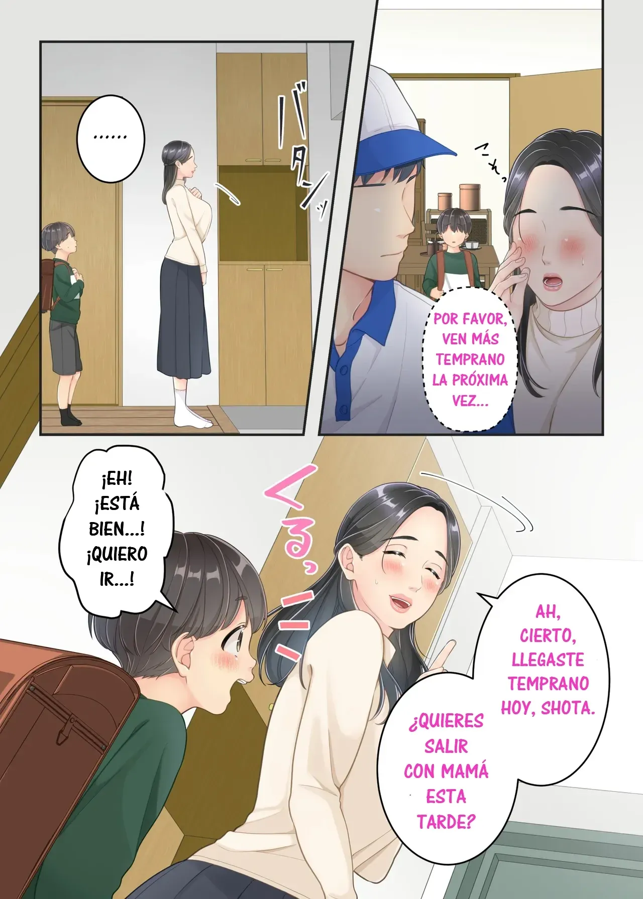 [Yuriko Club] Boku no Mama to Takuhai no Onii-san ga. | Mi Mamá y el Repartidor. [Spanish] [RYU.SHINS] 图片编号 17