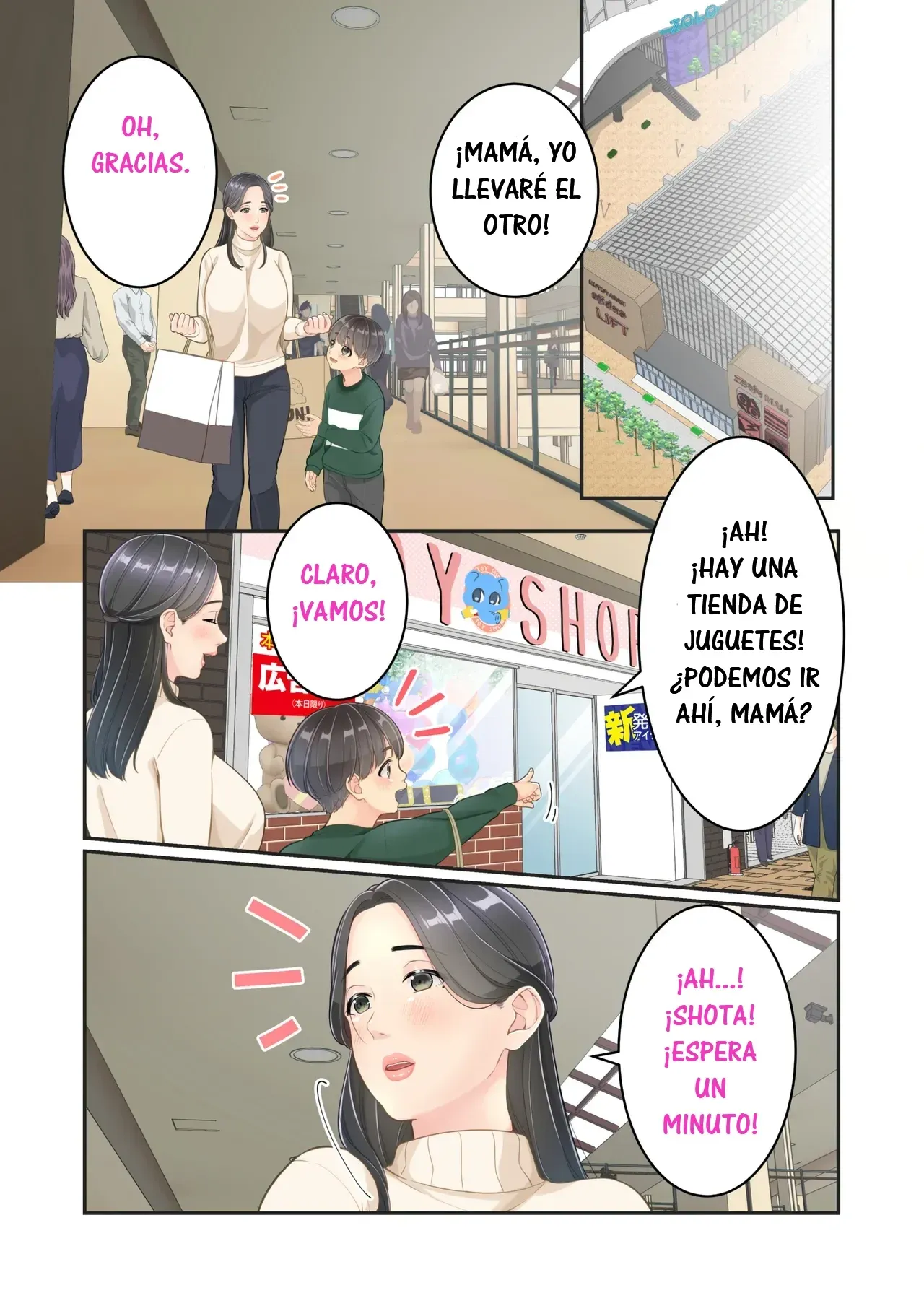 [Yuriko Club] Boku no Mama to Takuhai no Onii-san ga. | Mi Mamá y el Repartidor. [Spanish] [RYU.SHINS] 图片编号 18