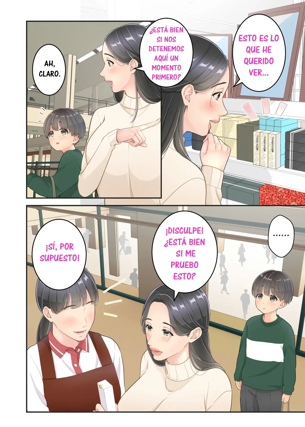 [Yuriko Club] Boku no Mama to Takuhai no Onii-san ga. | Mi Mamá y el Repartidor. [Spanish] [RYU.SHINS] 图片编号 19