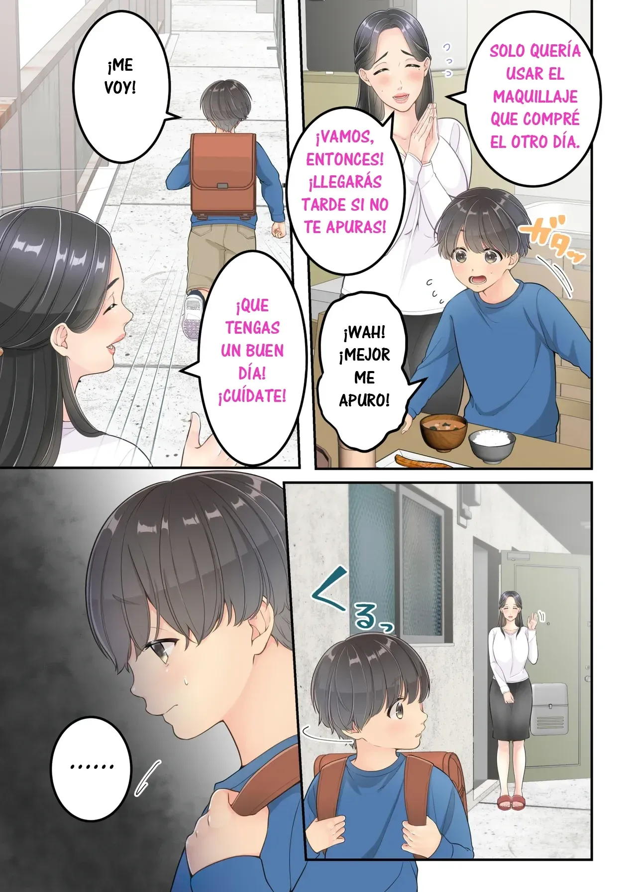 [Yuriko Club] Boku no Mama to Takuhai no Onii-san ga. | Mi Mamá y el Repartidor. [Spanish] [RYU.SHINS] 图片编号 24