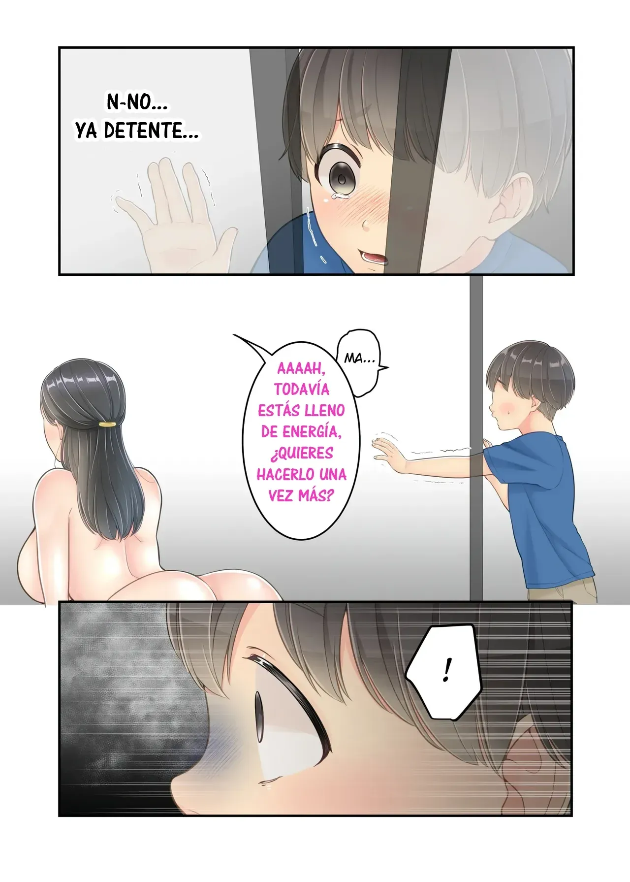 [Yuriko Club] Boku no Mama to Takuhai no Onii-san ga. | Mi Mamá y el Repartidor. [Spanish] [RYU.SHINS] 图片编号 54