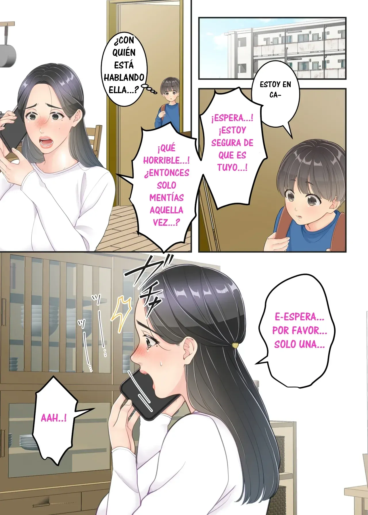 [Yuriko Club] Boku no Mama to Takuhai no Onii-san ga. | Mi Mamá y el Repartidor. [Spanish] [RYU.SHINS] 图片编号 63