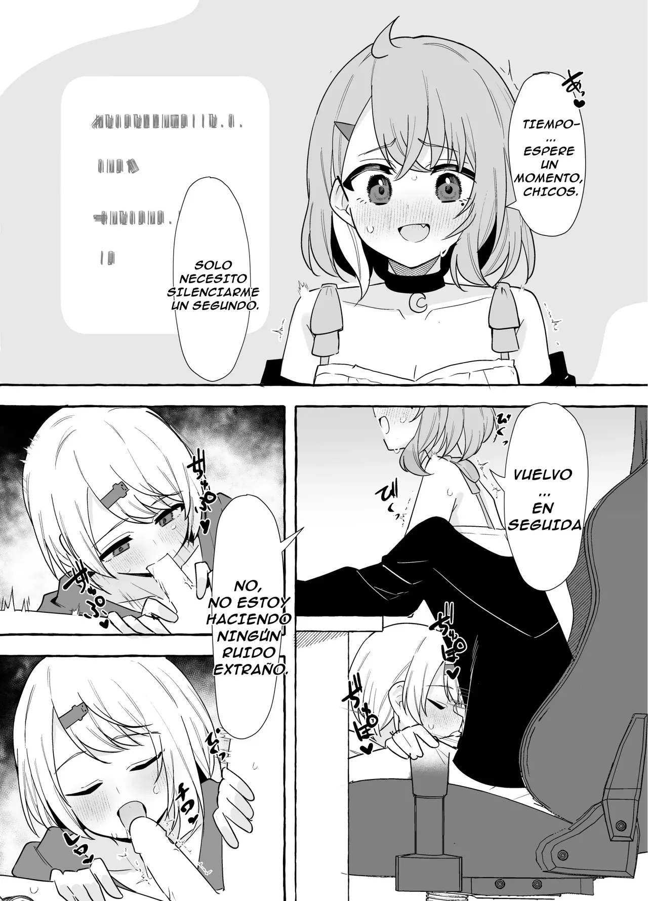 [Napopasu] Futanari Sasaki to Shiina｜Futanari Sasaki y Shiina (Nijisanji) {Spanish} {EbisuTraslade - ACATLLL} Bildnummer 19