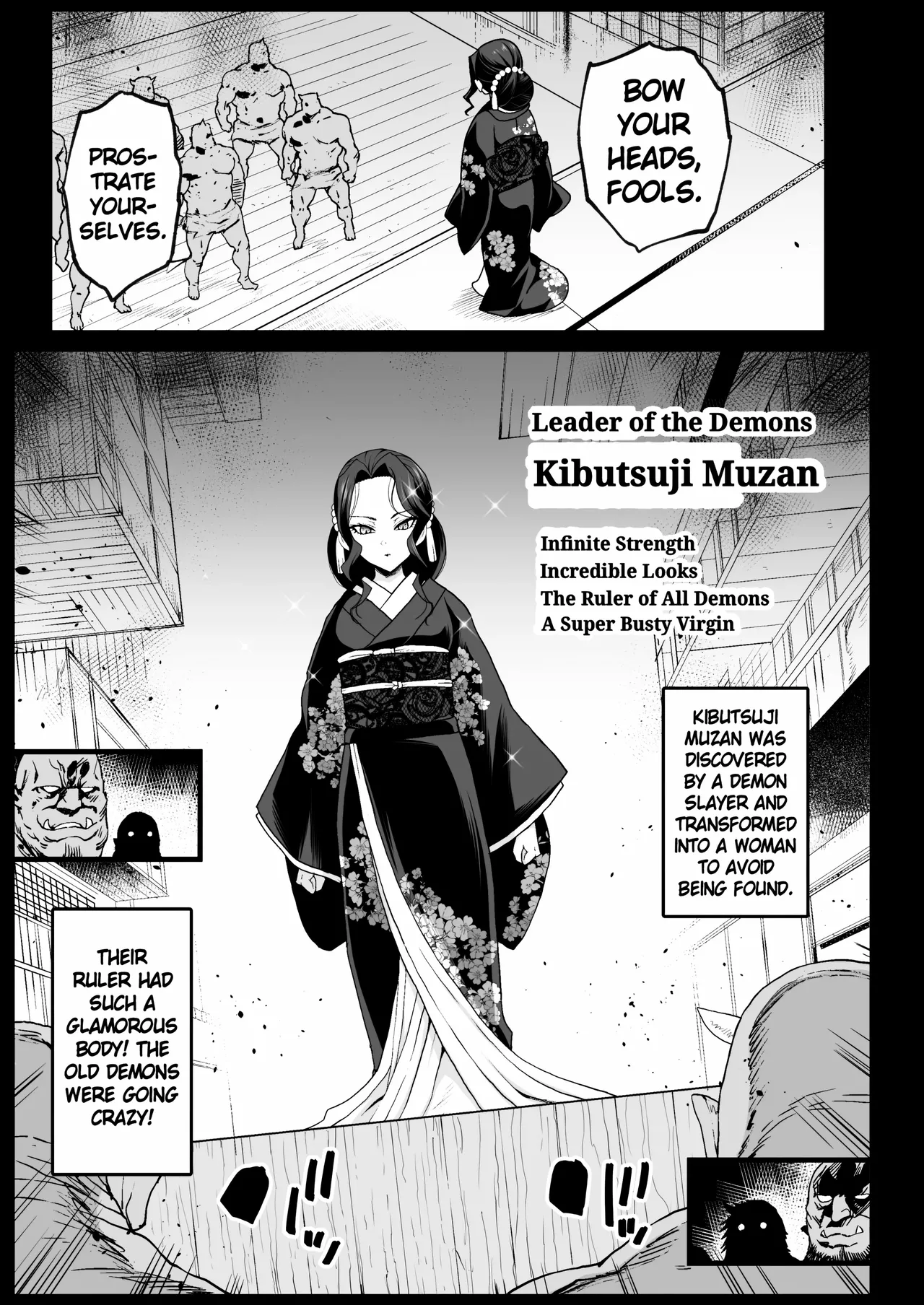[Eromazun (Ma-kurou)] RAPE OF DEMON SLAYER 4 | Making a Mess of Lady Muzan-sama (Kimetsu no Yaiba) [English][REDRAWN] numero di immagine  4