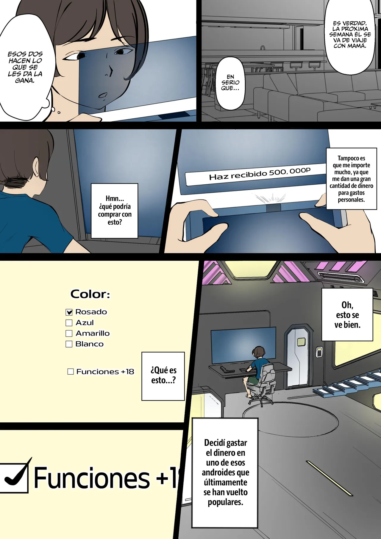 [Amatou Biske] Chou Noukou Sex Android to Daeki x Koushuu | Sexo Intenso con una Androide Sexual -Saliva y mal Aliento- [Spanish] Bildnummer 5