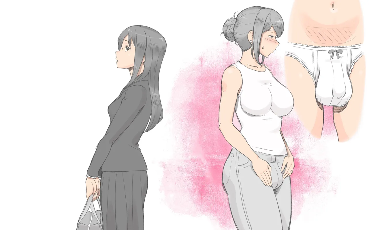 [pink-noise (Mizuiro Megane)]  Futanari kansen-shō 〜 hahatoko no aiyoku-sei katsu image number 35