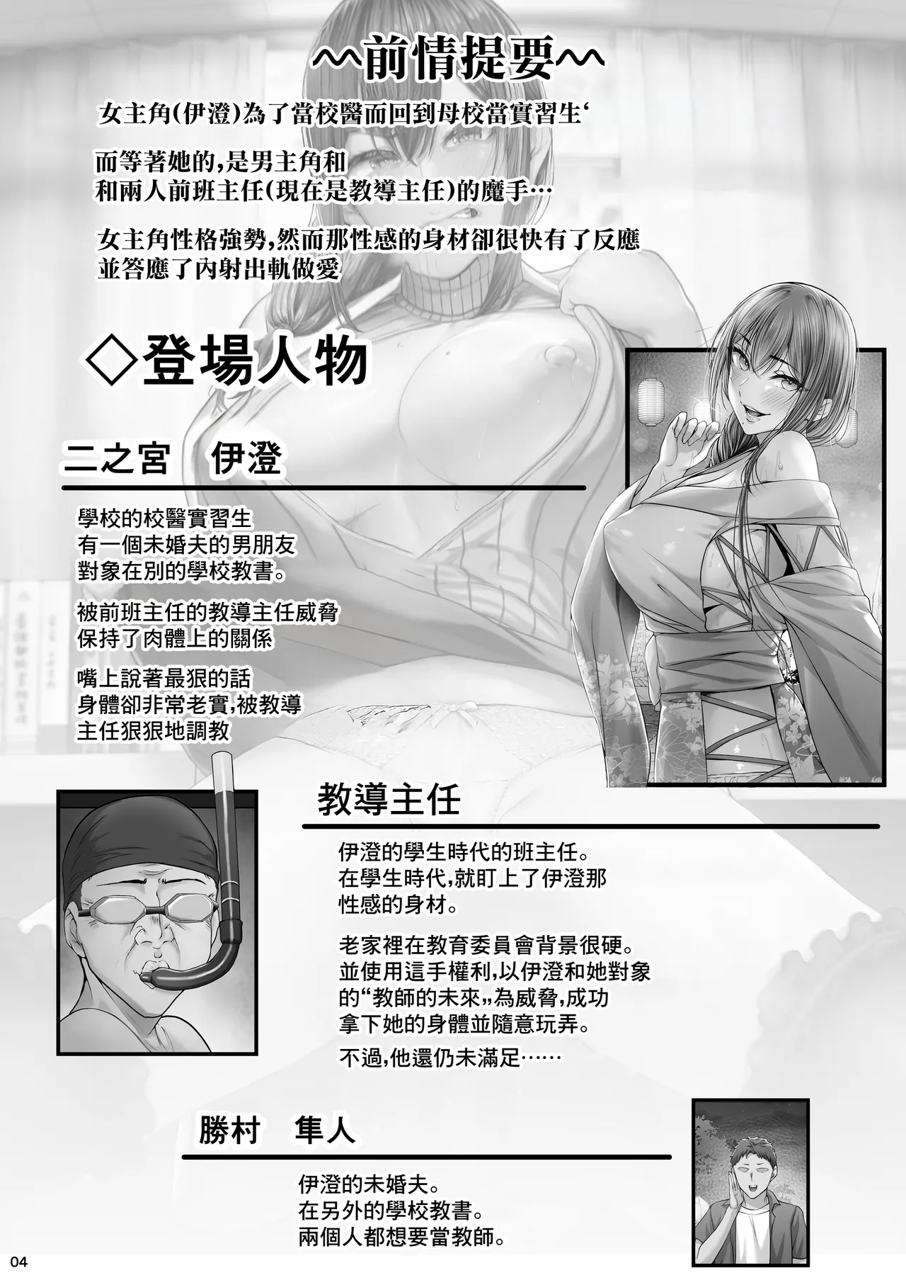 [Cior (Ken-1)] Kajitsu Tsuyoki ni Monku o Iinagara mo Eroi Karada ga Hannou shite NTRreru Hokeni Jisshuusei no Hon. ver. | 夏日 嘴上不依不饒但是身體卻很誠實的NTR校醫實習生的故事 ver. [Chinese] [Digital] 图片编号 3