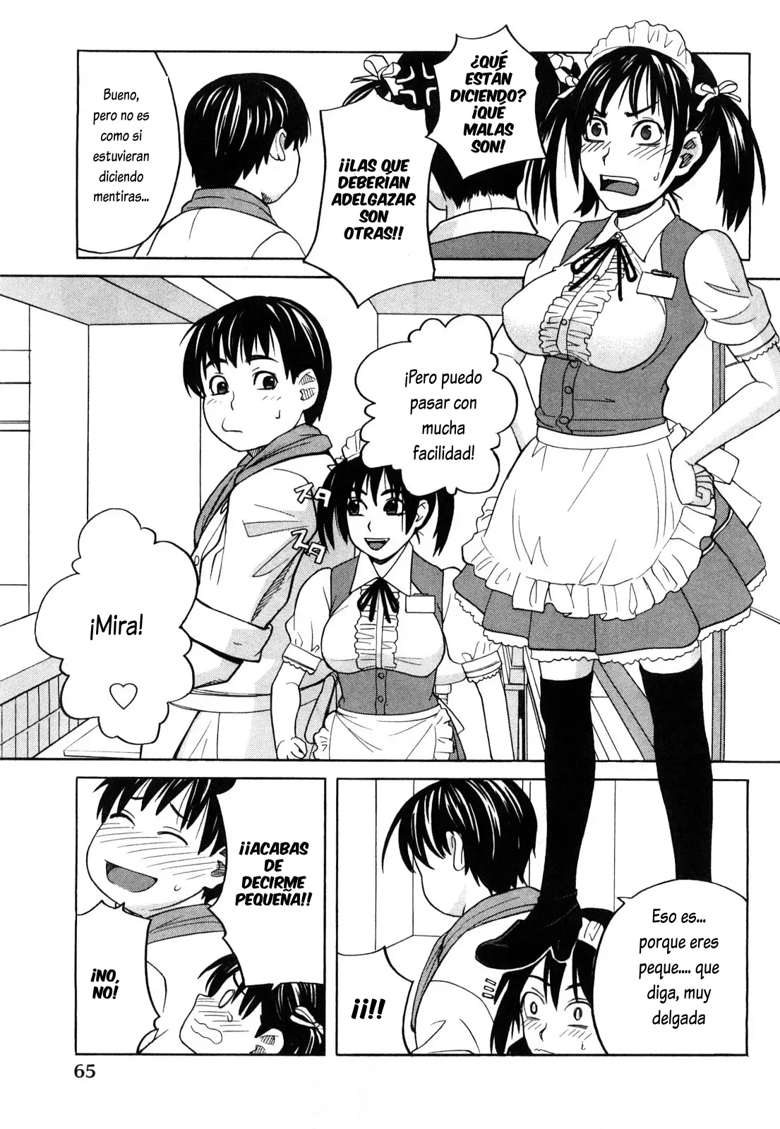 [Zukiki] Dekkai no Chicchai no | Grande y pequeña  (Happy Girl) [Spanish] [Lovely Diablesse Scan] изображение № 3