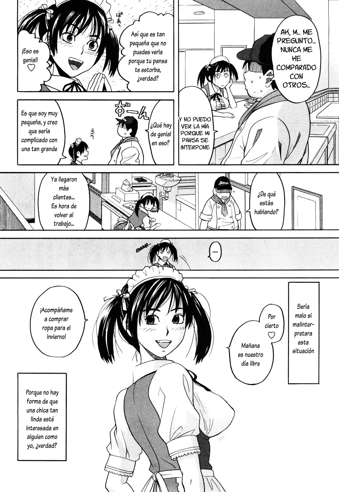 [Zukiki] Dekkai no Chicchai no | Grande y pequeña  (Happy Girl) [Spanish] [Lovely Diablesse Scan] изображение № 6